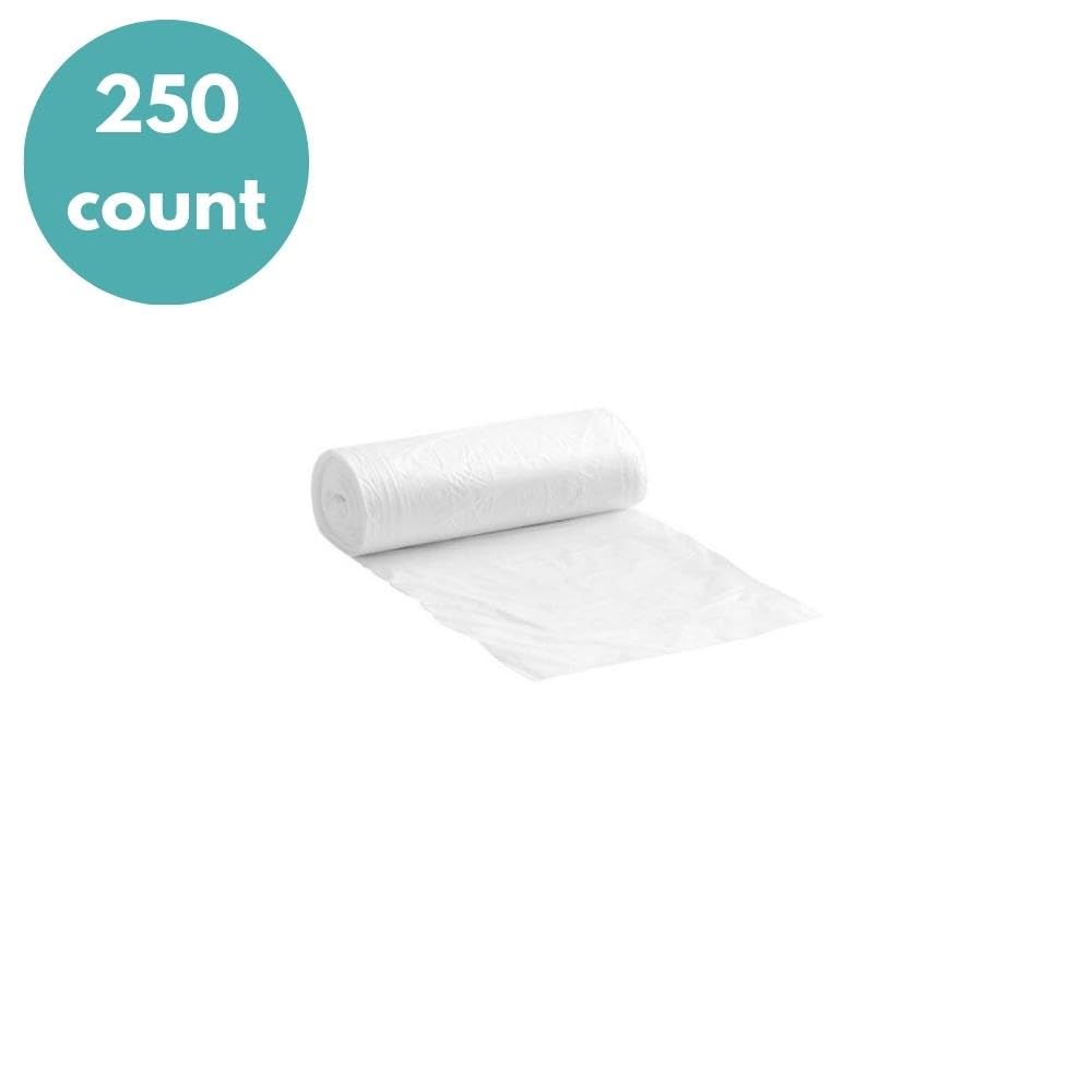 33 Gallon Clear Trash Bags - 250 Count Bulk Heavy Duty Can Liners for Commercial Kitchen, Office & Home Use | Multi-Purpose Garbage Bags for Waste Disposal, Recycling & Cleaning