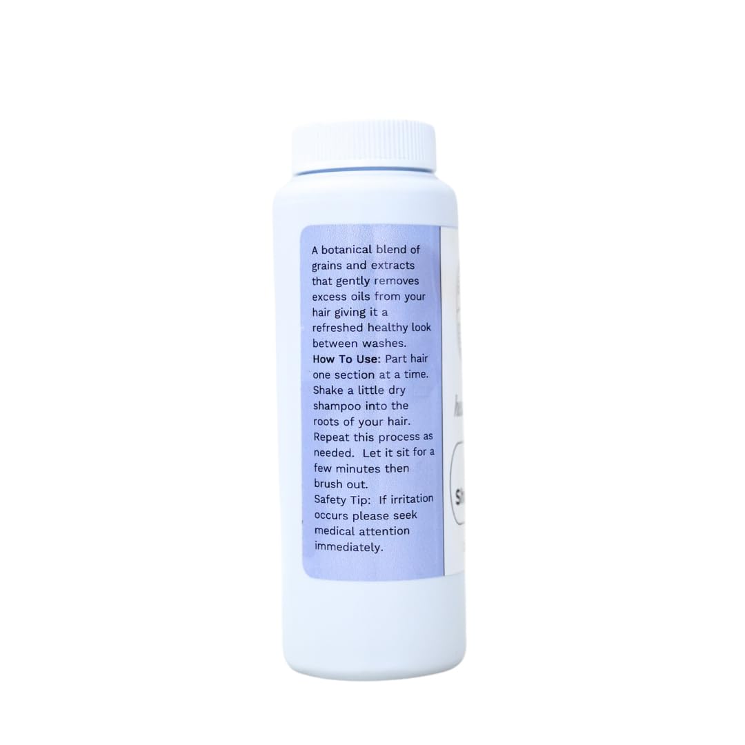Healthy Hair Dry Shampoo - 2.5oz Unscented Botanical Powder for Oily Scalp & Volume Boost | Clean Beauty Hair Care for Travel, Gym & Quick Refresh