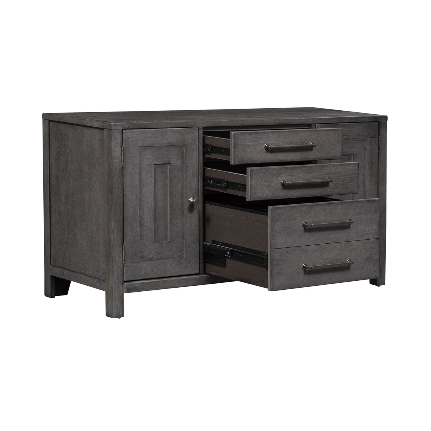 Modern Farmhouse Office Desk - Rustic Wooden Writing Table with Storage Drawers for Home & Workspace - Perfect for Remote Work, Study & Creative Projects