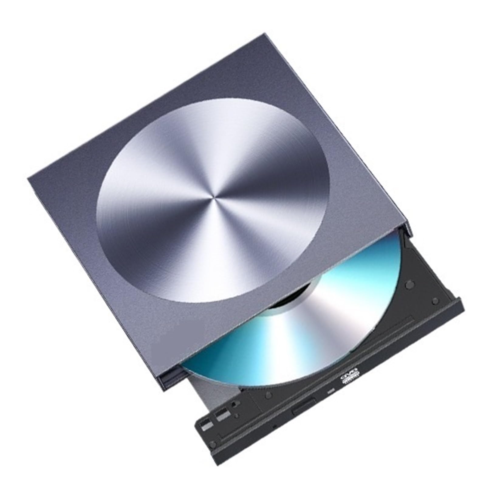 USB 3.0 External DVD Drive for Laptop, Portable CD/DVD Burner & Reader, Plug & Play Optical Disk Drive for Mac/Windows, Ideal for Home Office & Travel Use