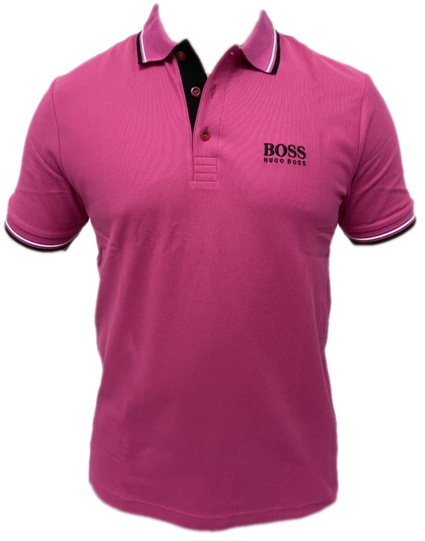 Hugo Boss Men's Classic Fit Polo Shirt - Premium Cotton Short Sleeve Casual Shirt for Business, Golf & Summer Wear