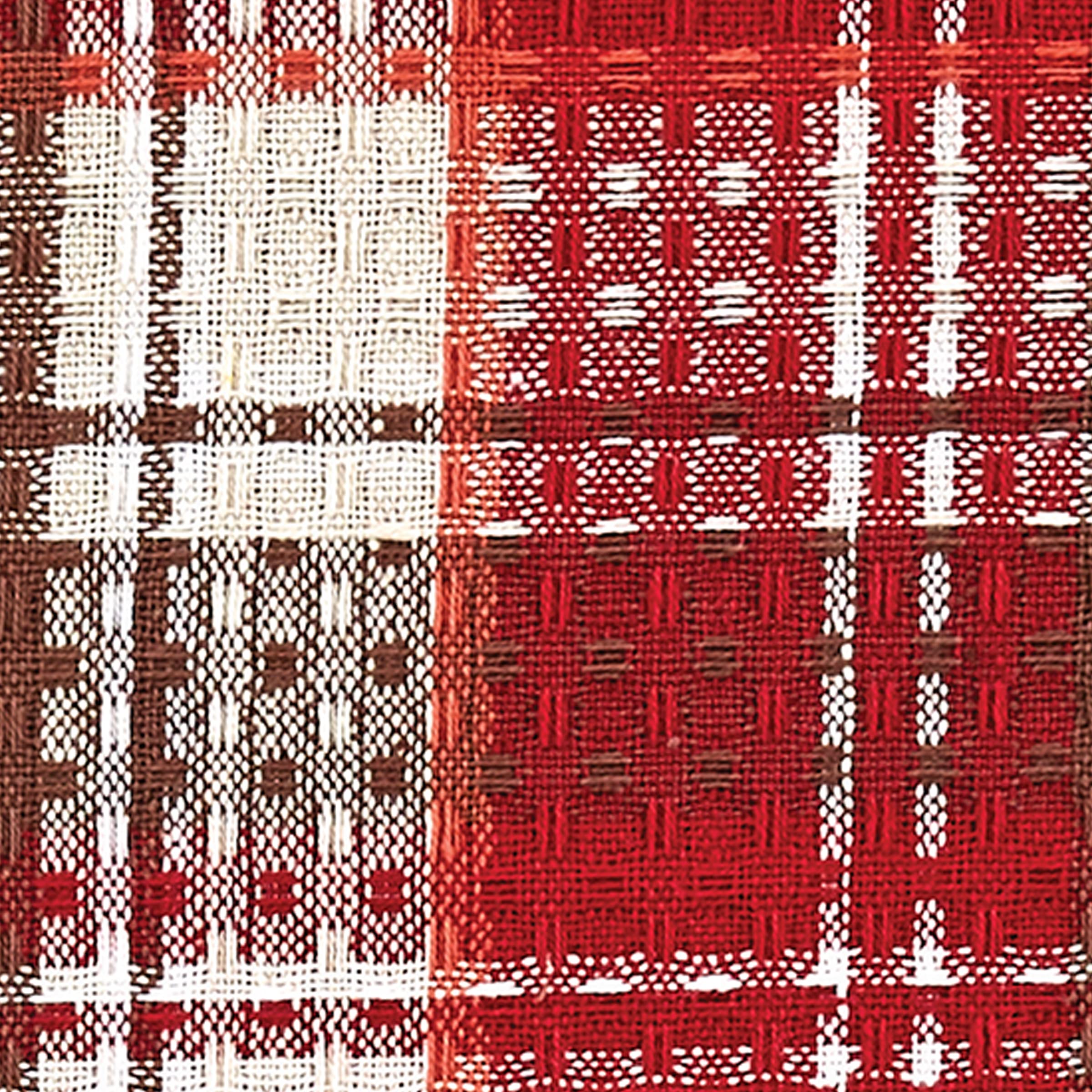 Park Designs Fireside Plaid Waffle Dish Towel Set of 4 - Soft Absorbent Kitchen Towels for Drying Dishes, Cleaning Countertops & Cozy Farmhouse Decor