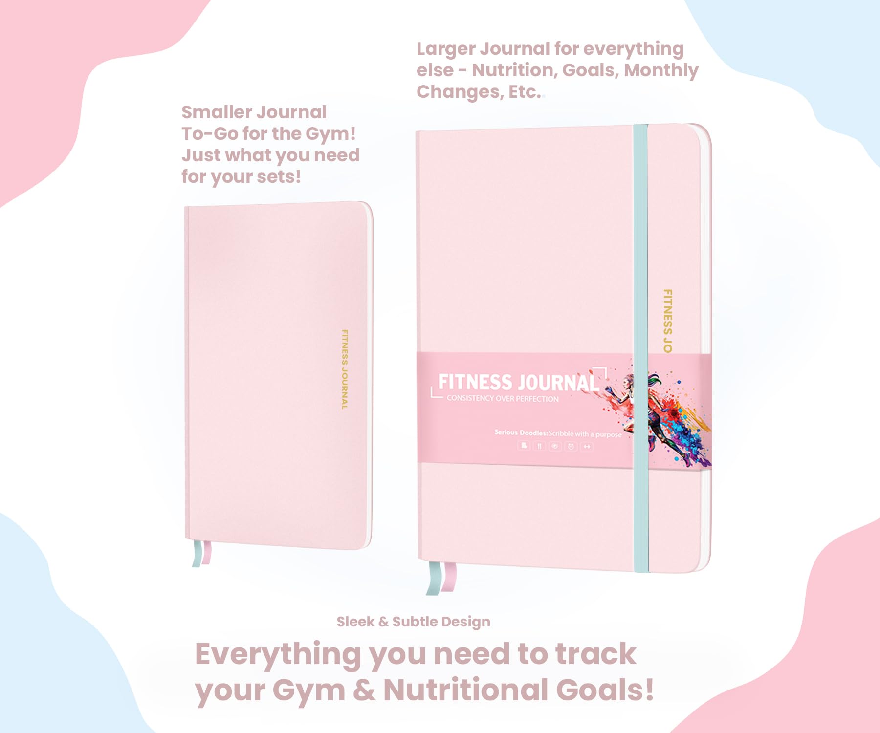 Premium Fitness Planner - Workout Journal for Men & Women, Gym Goals Tracker for Home & Gym Use