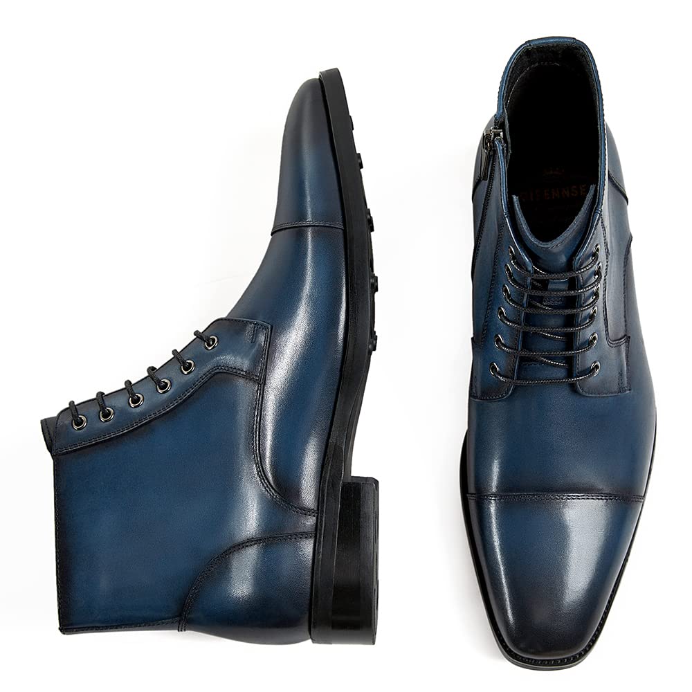 GIFENNSE Men's Dress Boots - Formal Chelsea Boots for Men | Comfortable & Stylish Leather Boots for Office, Wedding & Business Casual Outfits