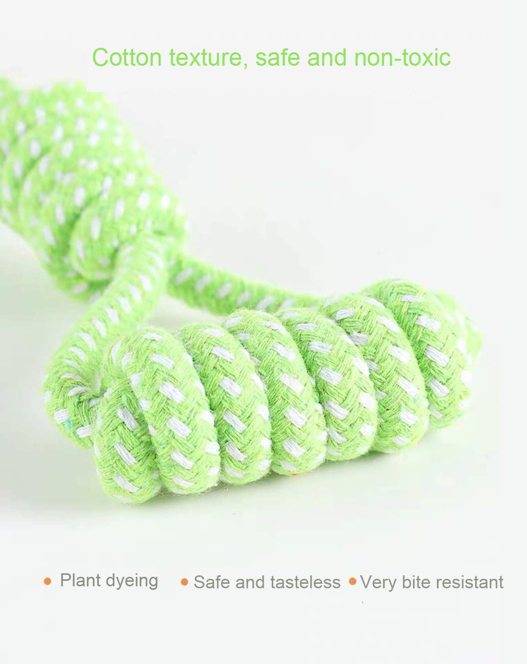 Durable Knotted Cotton Rope Dog Toy - Eco-Friendly Chew Toy for Small & Medium Dogs | Bite-Resistant, Aggressive Chewer Safe | Perfect for Indoor Play, Training & Teething Relief