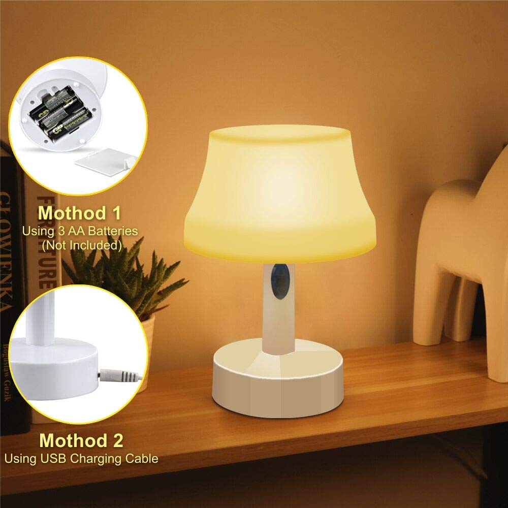 ZEEFO LED Night Light - Portable, Battery-Powered Nursery Lamp with Remote Control, Dimmable & Timer Function - Perfect for Bedroom, Living Room, Kids Room & Nighttime Feeding