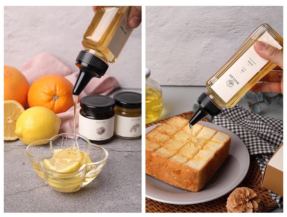 MIELDE 100% Pure Korean Acacia Honey - Natural & Raw, 300g/10.5oz Squeeze Bottle - Made in Korea | Perfect for Tea, Toast, Baking & Healthy Snacks
