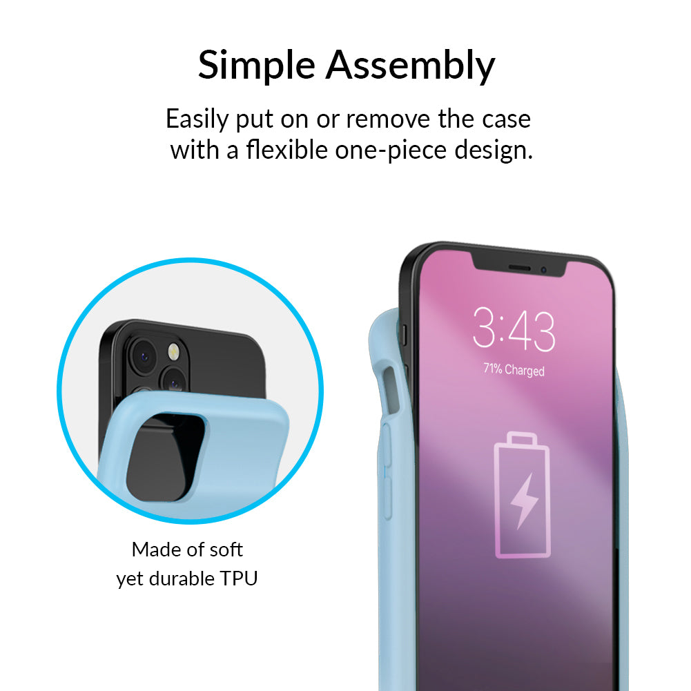 Holo Moonstone iPhone Charging Case - 5000mAh Portable Power Bank with Wireless Charging | Perfect for Travel, Work & Outdoor Adventures