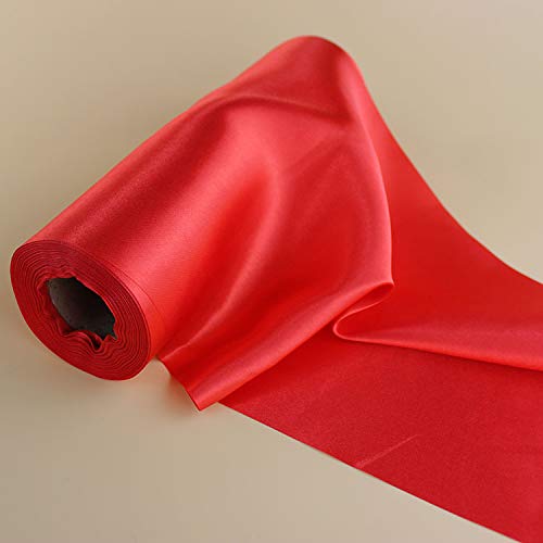 22 Yard 12 Inch Wide White Satin Ribbon - Bulk Table Runner, Grand Opening Ceremony, Hair Bows, Dress Decorations - Perfect for Wedding, Party, Gift Wrapping & DIY Crafts