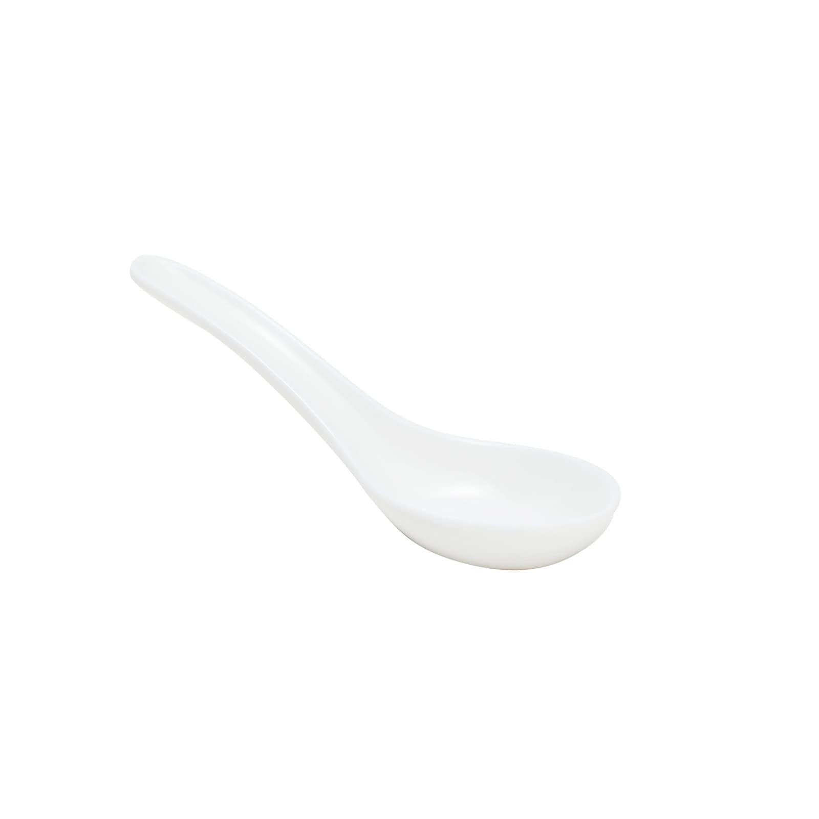 Juvale 12-Pack Melamine Rice Spoons for Noodles, Ramen, Miso Soup & Wonton - Durable 1.5 x 5 Inch Asian Soup Spoons - Perfect for Restaurants, Home Kitchens & Outdoor Dining