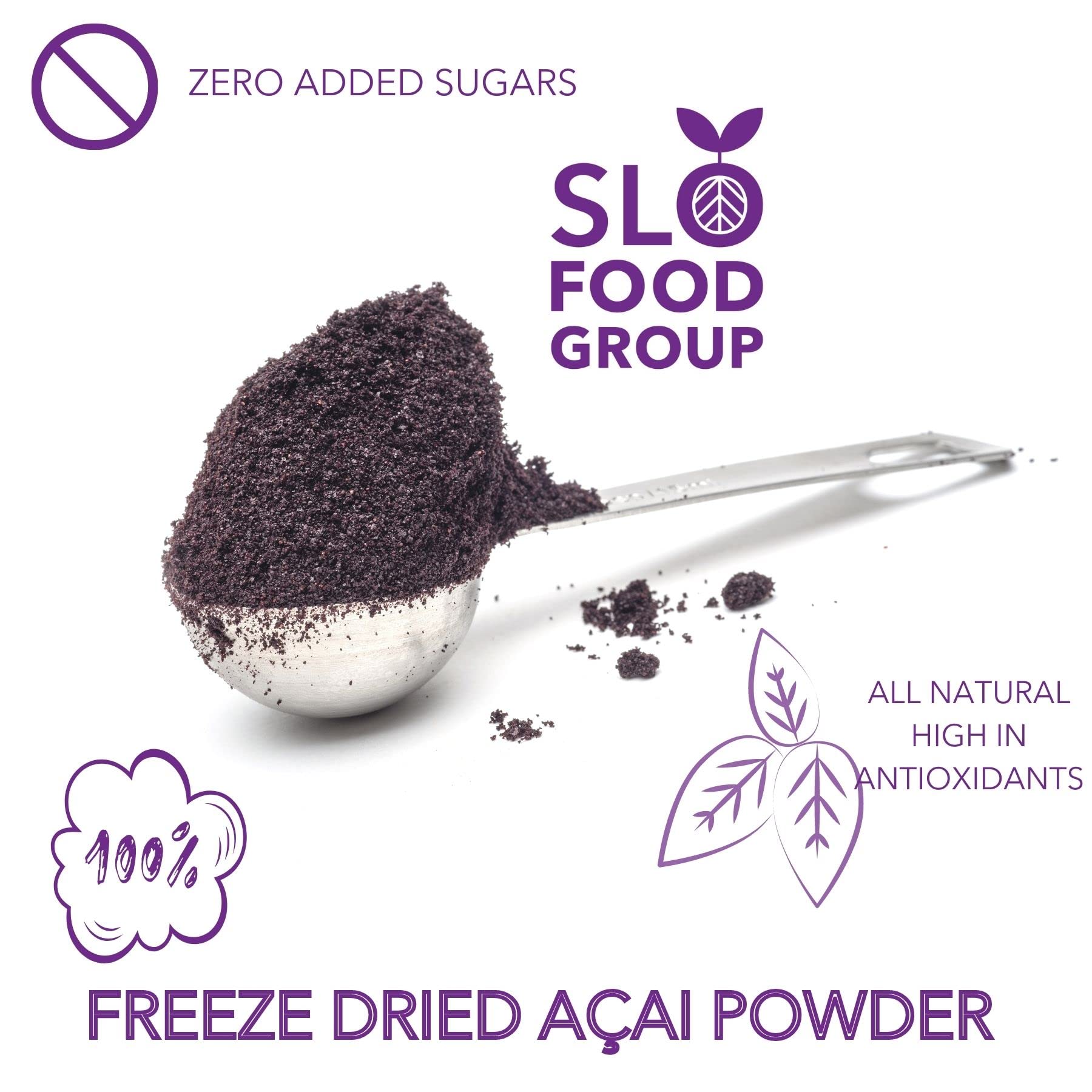 Premium Freeze Dried Acai Powder from Brazil - 100% Pure Organic Acai Berry Powder (8 oz) for Smoothies, Bowls & Superfood Drinks - Antioxidant-Rich Superfood Supplement