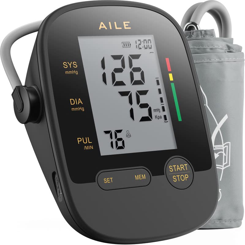 AILE Automatic Upper Arm Blood Pressure Monitor - Adjustable Cuff (8.7-16.5
