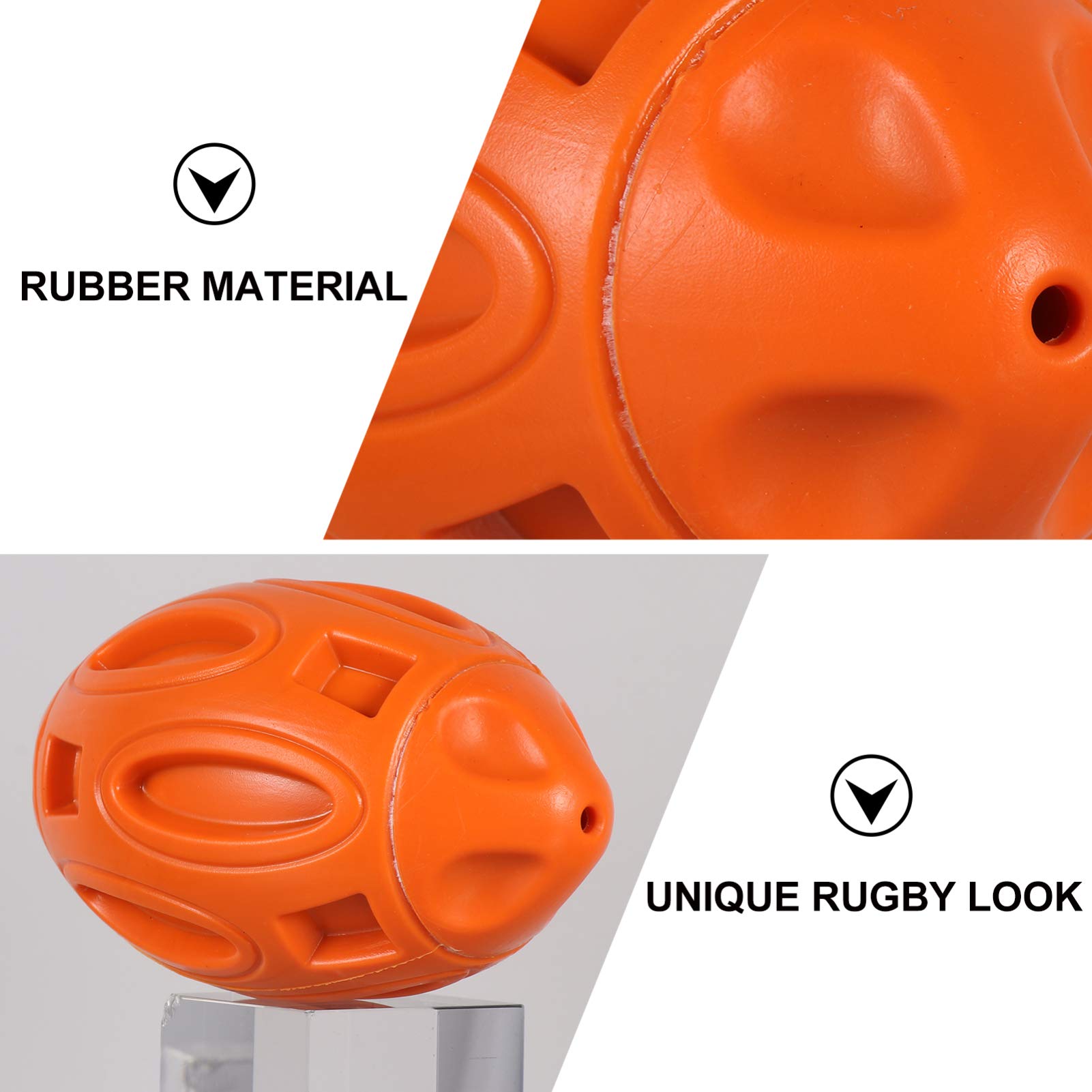 Balacoo Durable Dog Chew Toys for Aggressive Chewers - Interactive Squeaky Rubber Ball Teething Toy for Small Breed Puppies & Dogs - Perfect for Indoor Play, Training Rewards, and Dental Health