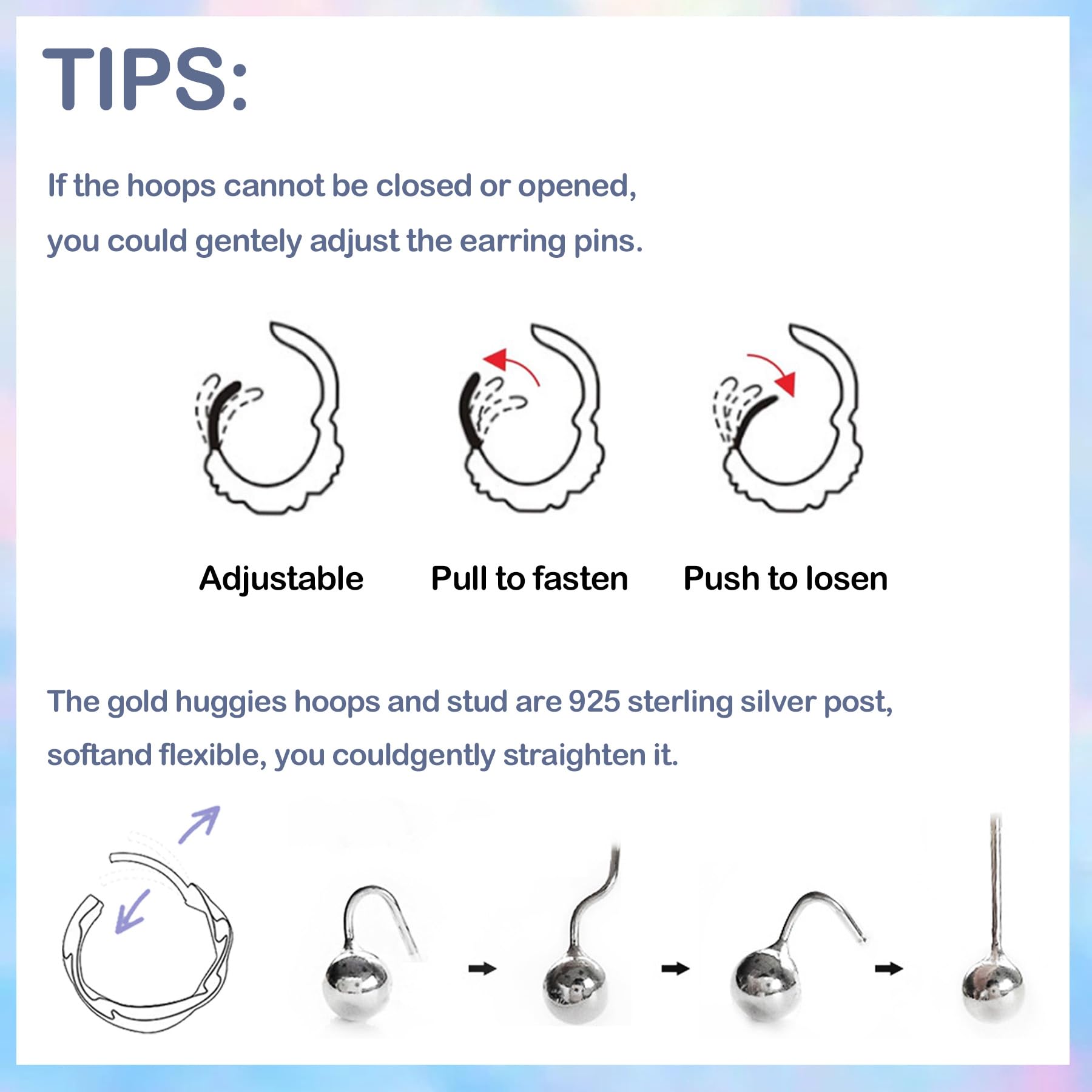 Hypoallergenic 14K Gold Plated Cartilage Stud Earrings for Women - Trendy Dainty Earring Stack Set with Small Huggie Hoops | Perfect for Multiple Piercing Styles & Everyday Wear