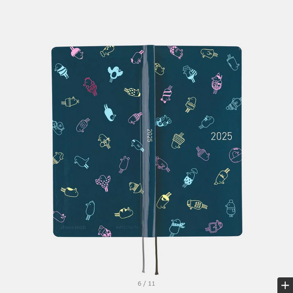 Hobonichi Techo 2025 Planner - April Start Hobotoridori Sparkling Weeks Hardcover (Japanese Edition) | Weekly Horizontal Layout, Monday Start | Perfect for Journaling, Planning & Productivity