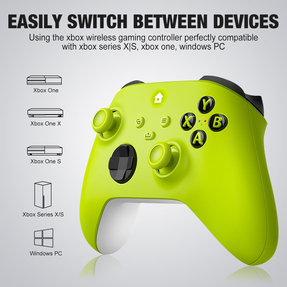 HaeBorl Wireless Gaming Controller for Xbox One, Series X|S & Windows PC - Ergonomic Design with Enhanced Grip for Long Gaming Sessions - Perfect for FPS, Racing & Action Games