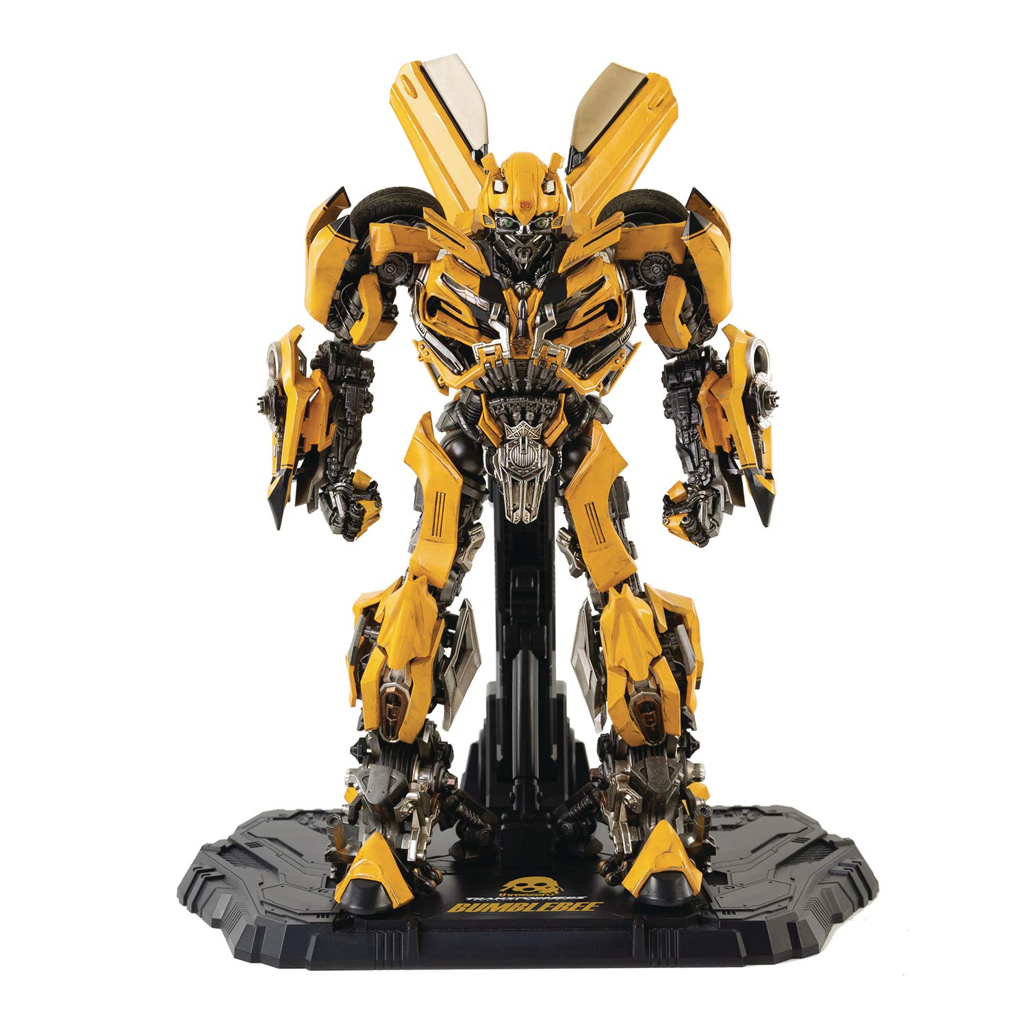 Transformers The Last Knight Bumblebee DLX Scale Collectible Action Figure - Premium Movie Replica for Display & Collectors