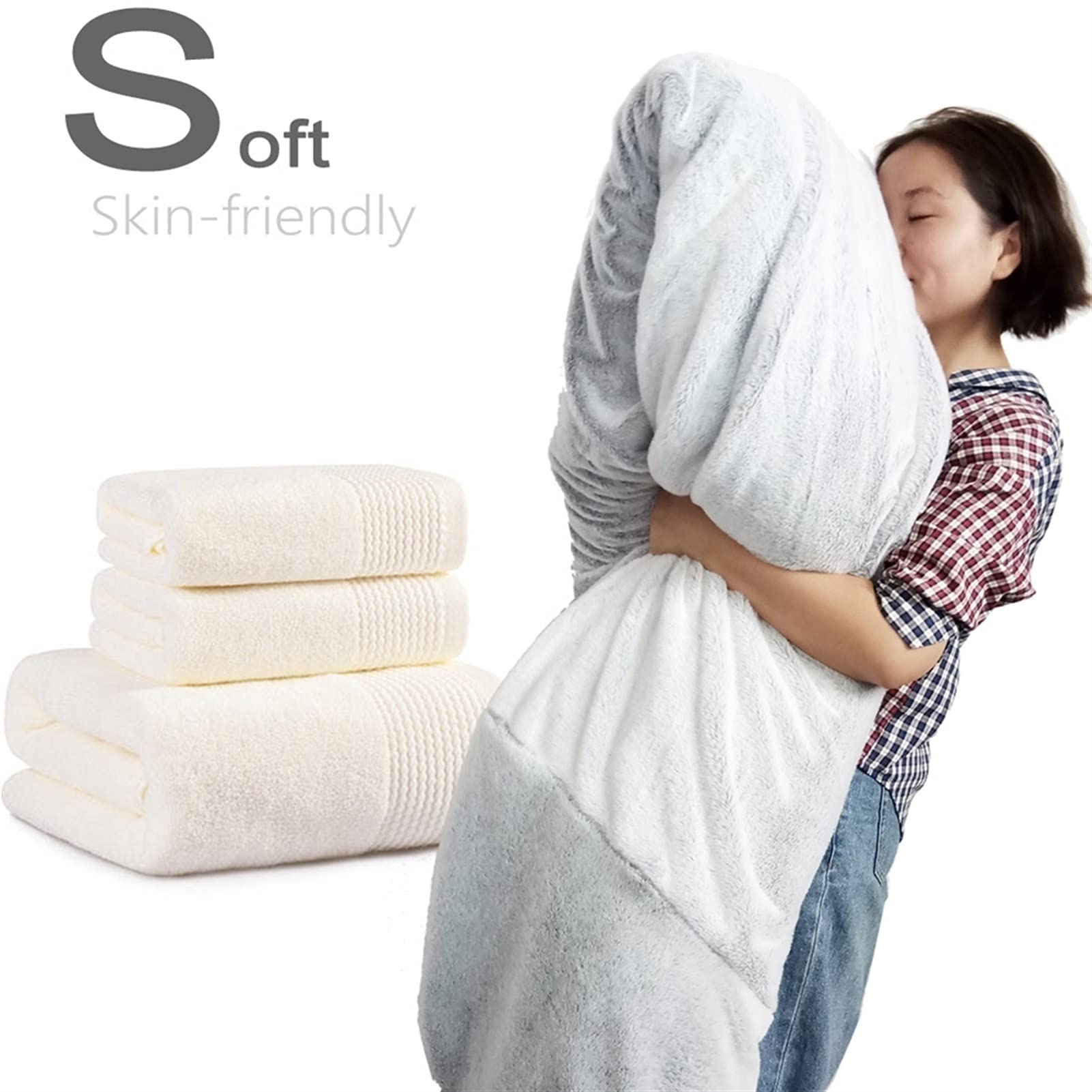 7ft Giant Fur Bean Bag Chair Cover - Soft & Portable No Filler Lounger, Storage Bean Bag Sofa Chair for Living Room, Bedroom, Dorm | Cozy Lazy Sofa Bed Cover (Black) - Perfect for Relaxing, Gaming & Movie Nights
