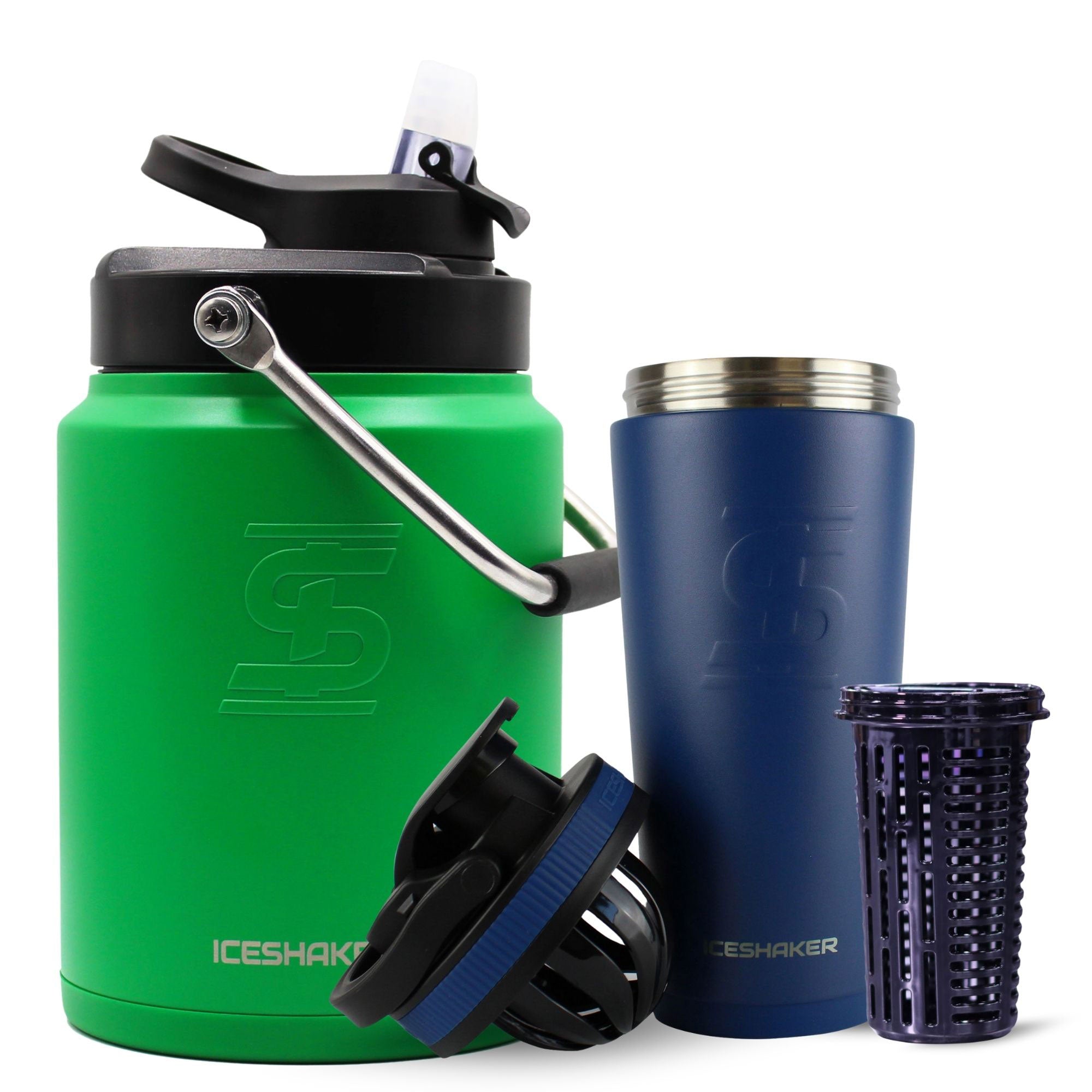 Premium Ice Shaker Hydration Pack - Insulated Water Bottle for Gym, Workout & Outdoor Sports - Leakproof & BPA-Free Shaker Cup for Protein Shakes & Cold Drinks