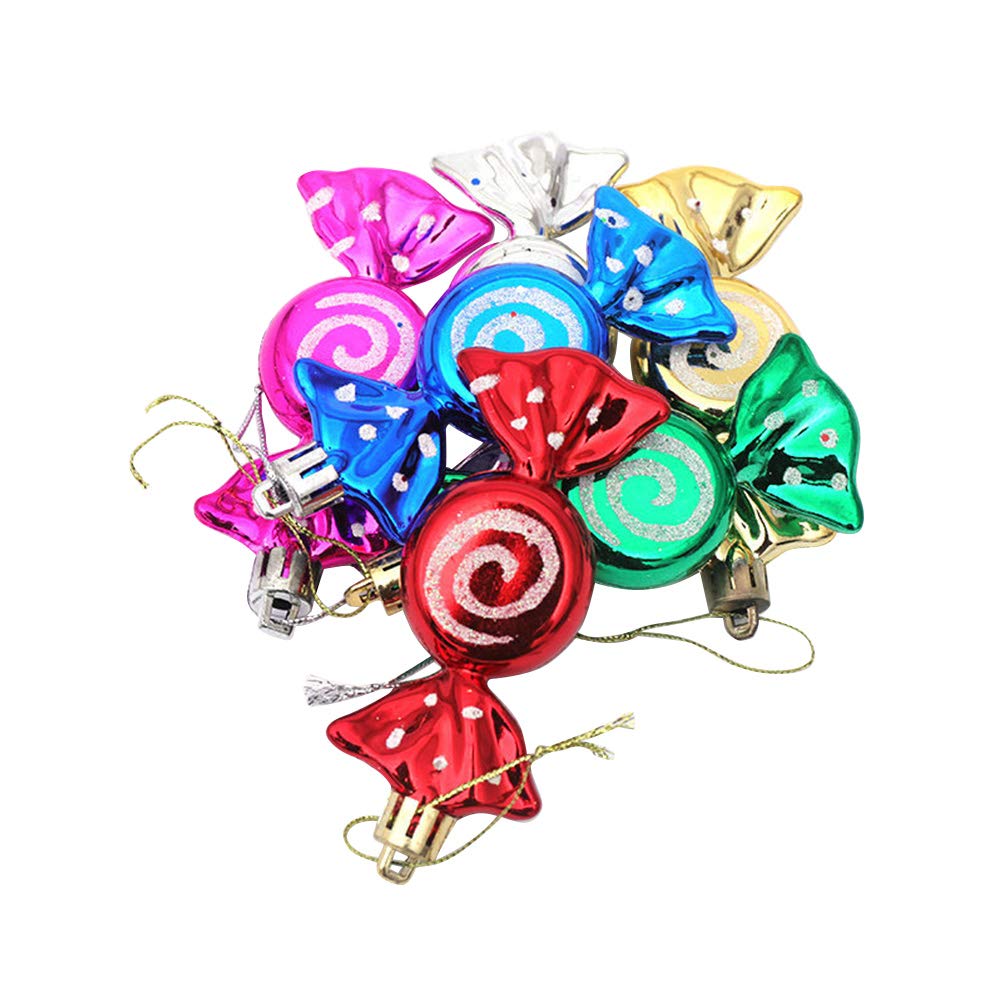BESPORTBLE Christmas Tree Hanging Candy Canes - Chocolate Filled Holiday Decorations, Vintage Style Ornaments for Xmas Tree Decorating | Perfect for Home, Office & Gift Giving