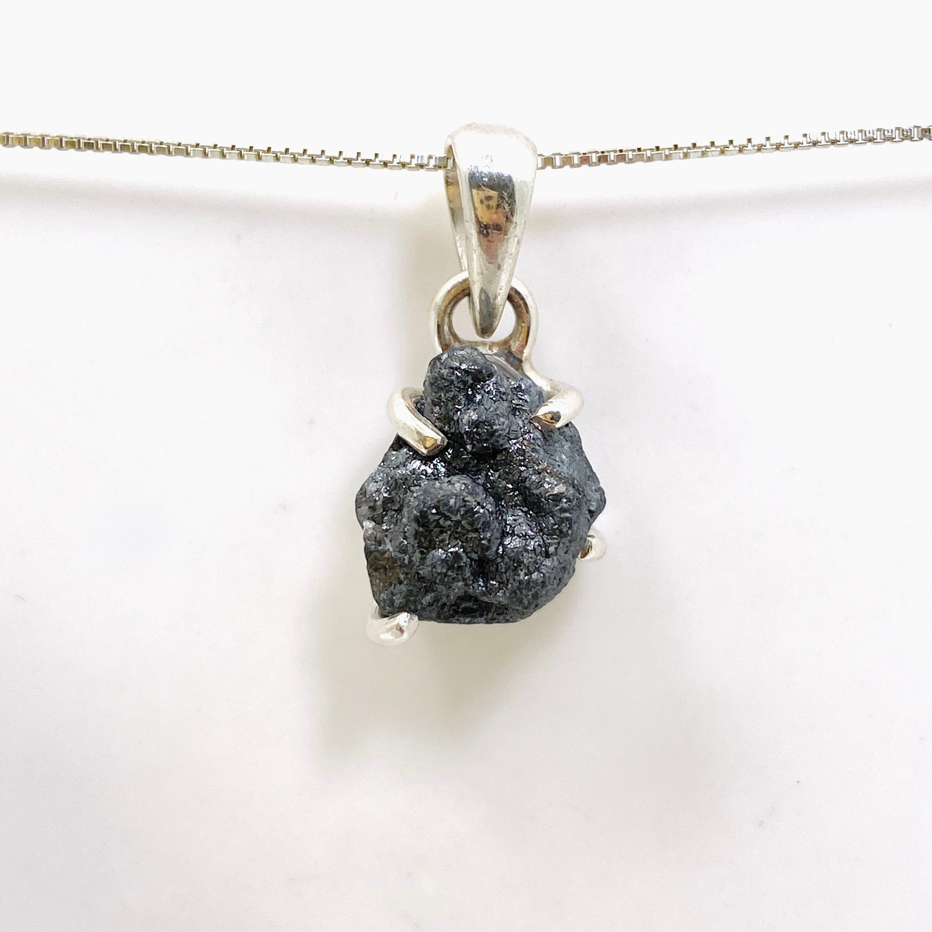 Natural Rough Diamond Freeform Raw Pendant Necklace - 925 Sterling Silver Jewelry PPGJ1039 for Boho Chic & Everyday Wear