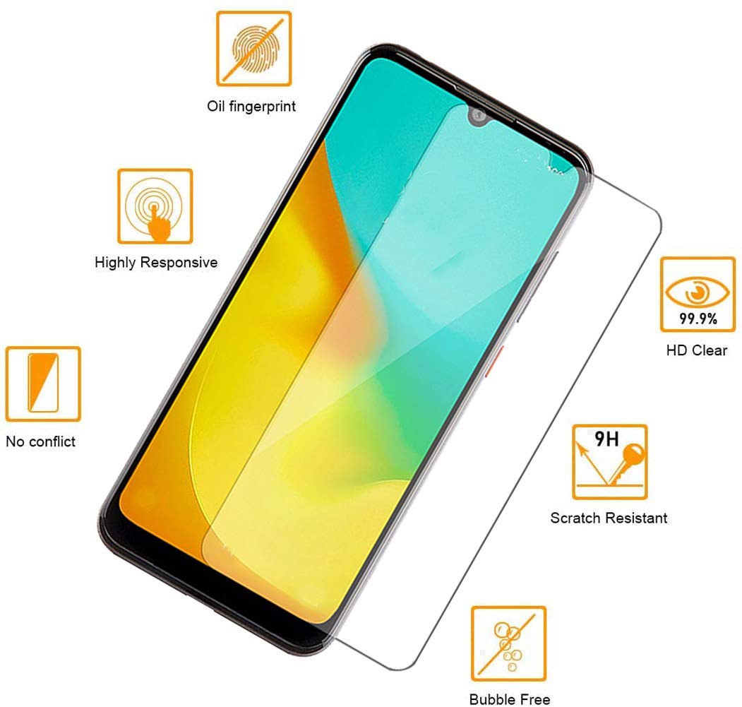 **ZTE ZMax 10 / Z6250 Tempered Glass Screen Protector (2-Pack) & Flexible TPU Case – Anti-Slip, Scratch-Resistant, Slim Fit – Perfect for Everyday Protection & Travel**
