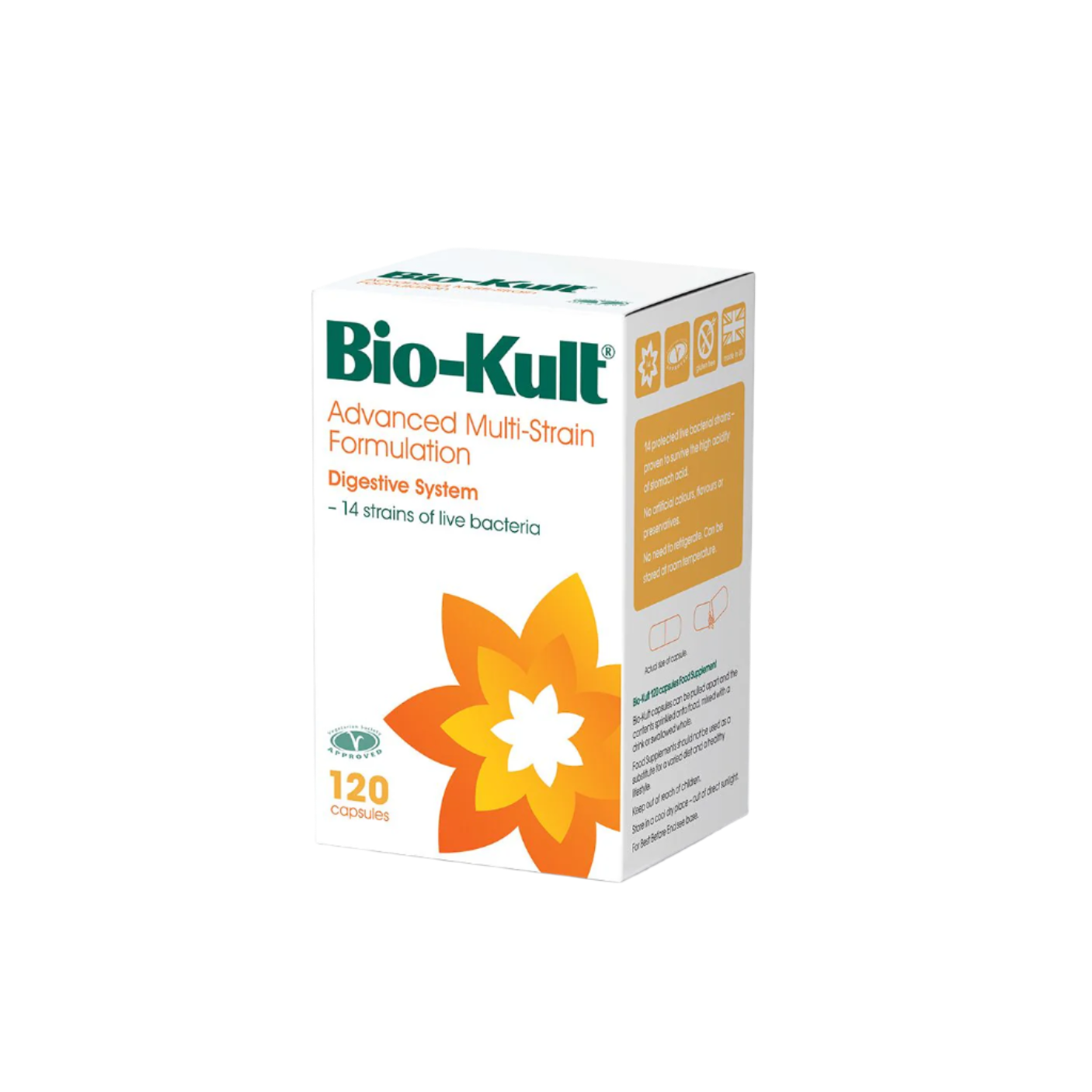 Bio Kult Advanced Multi Strain Probiotic 120 Capsules - Supports Digestive & Immune Health - Daily Gut & Immune Support Supplement for Adults