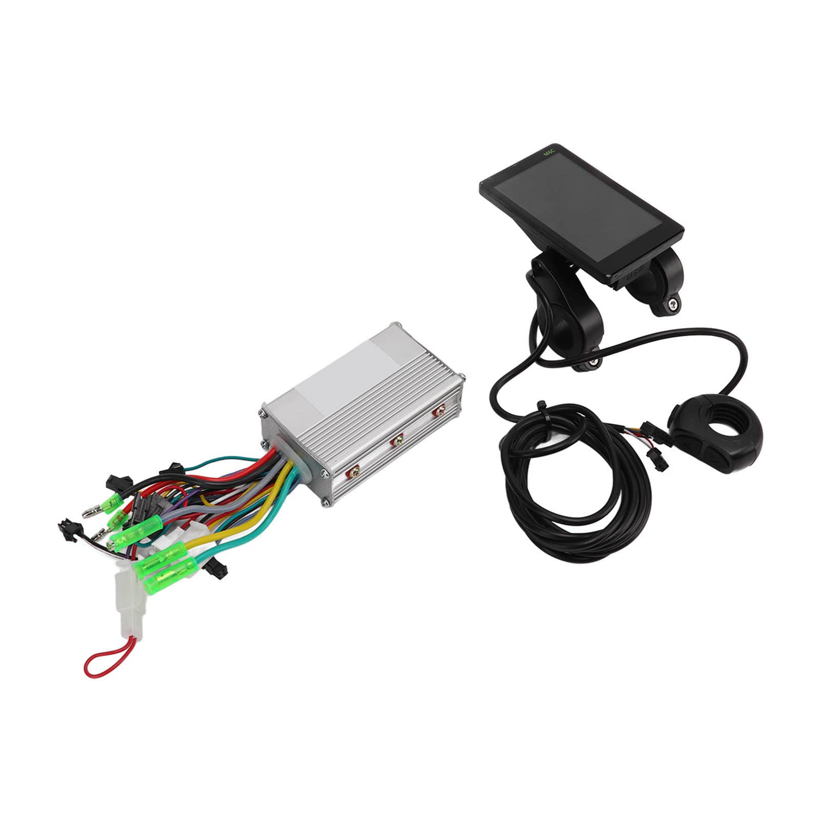 Rosvola 350W Brushless Motor Controller with LCD Display - Aluminum Alloy E-Bike Speed Controller with Sensitive Brake for Electric Bicycles - Perfect for Commuting, Off-Road & Urban Riding