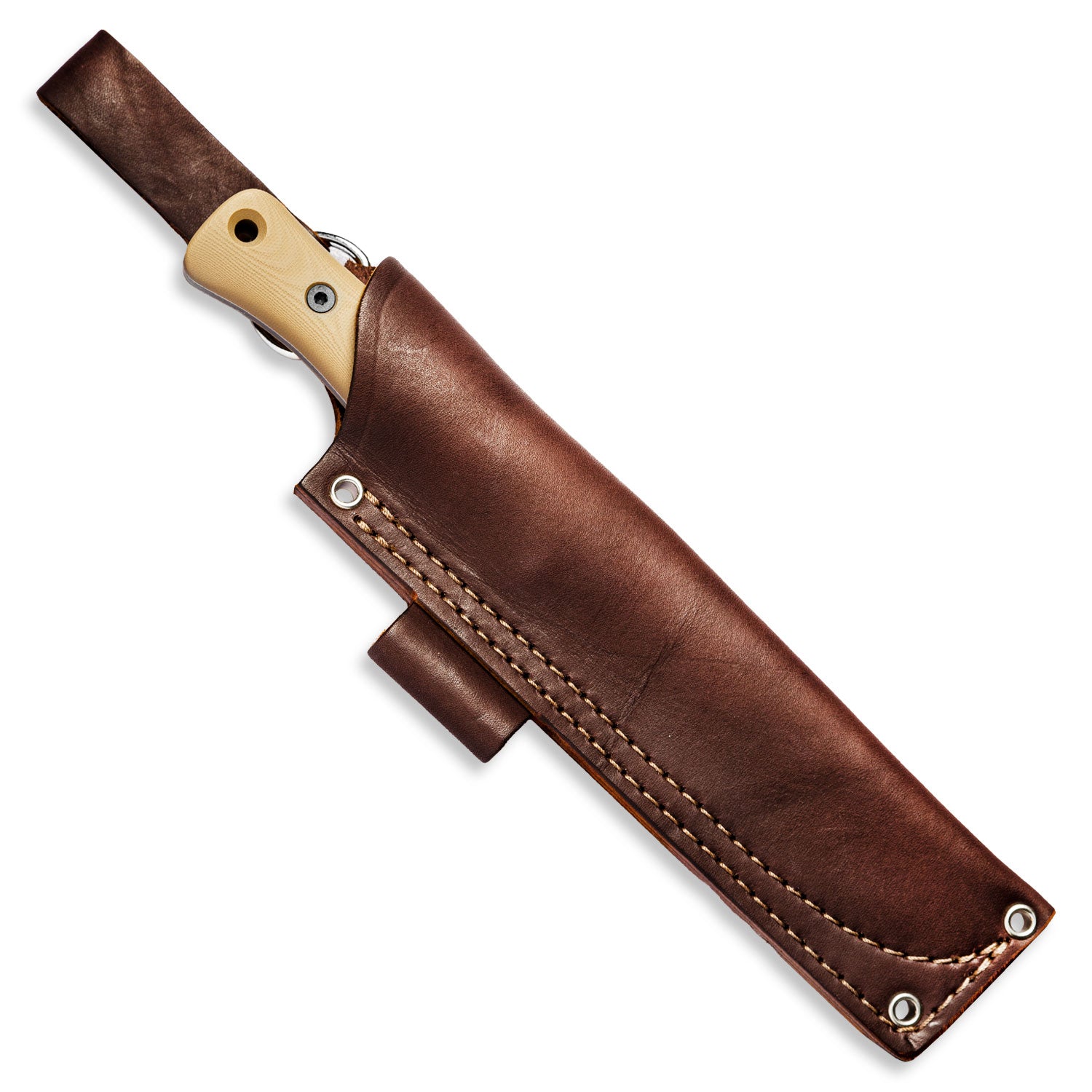 F6 Leuku Survival Knife - High Carbon Steel Outdoor Bushcraft Hunting Knife for Camping, Hiking & Wilderness Survival