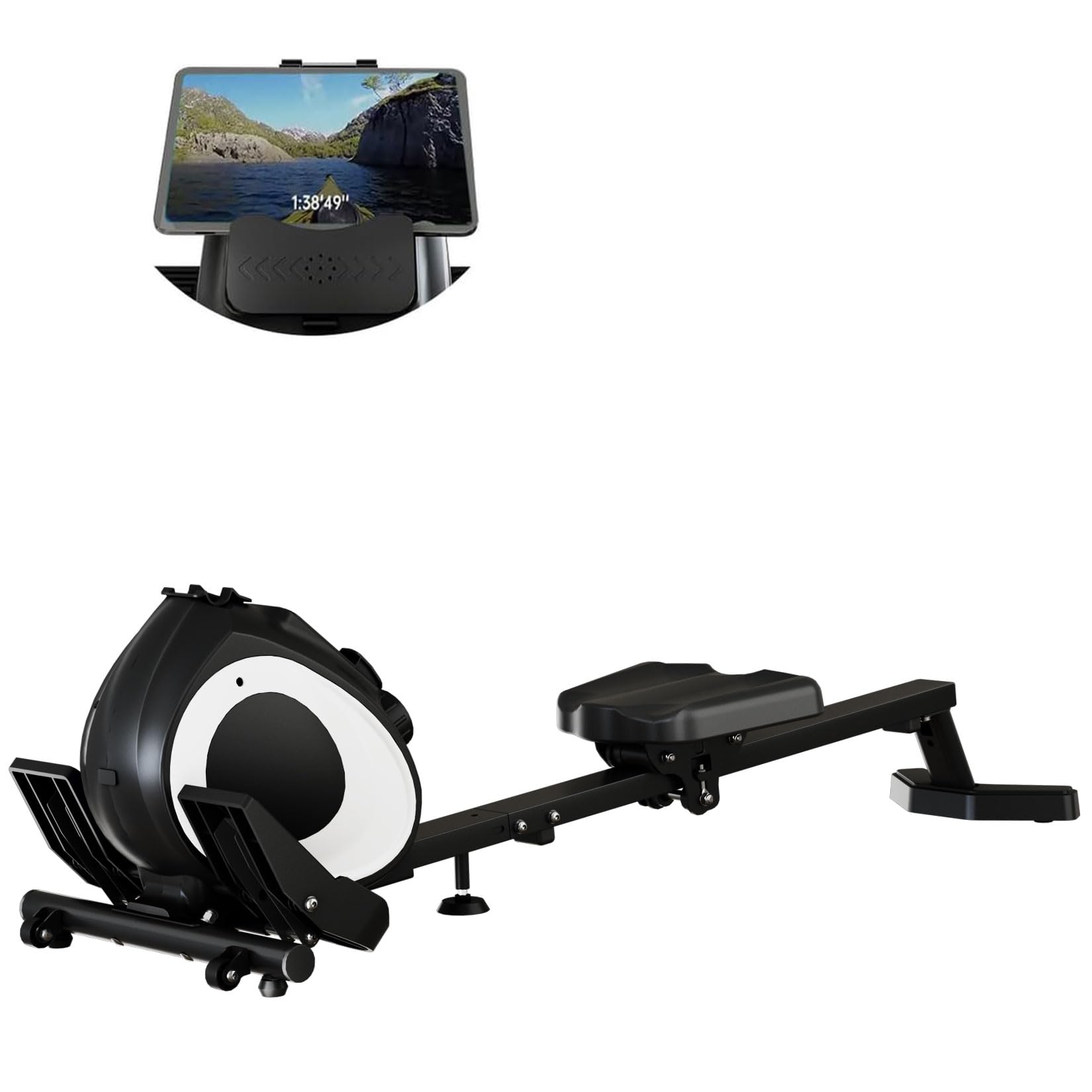Premium Magnetic Rowing Machine for Home - Foldable Rower with Smooth Quiet Resistance, Full-Body Workout Equipment for Fat Burning, Strength Training & Cardio - Perfect for Small Spaces & Home Gym Fitness