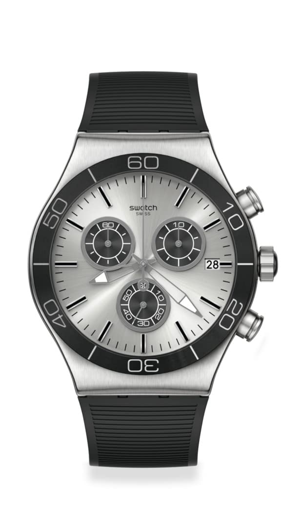 Swatch Irony New Chrono Outdoor Quartz Watch - Waterproof Sports Watch for Men & Women - Perfect for Hiking, Running & Outdoor Adventures
