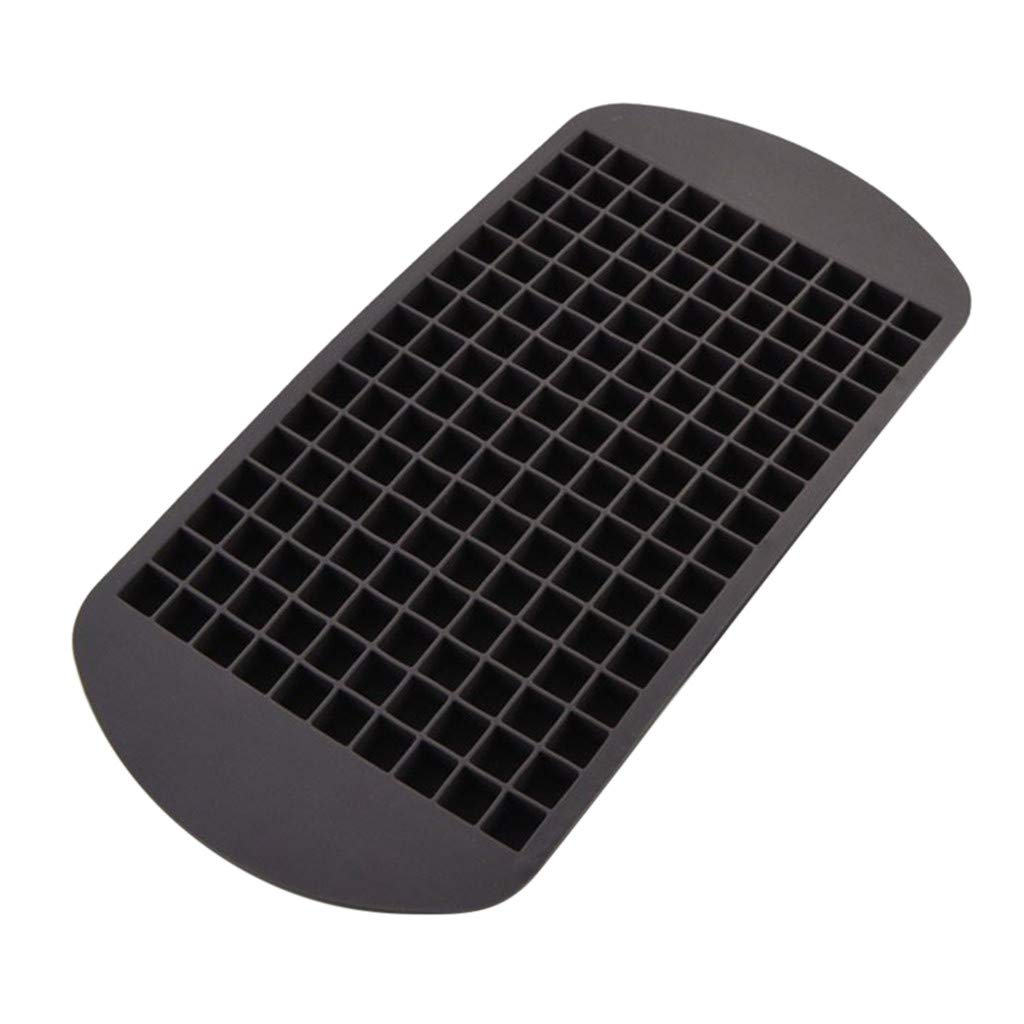 160 Mini Ice Cube Tray - Small Silicone Ice Cube Mold for Cocktails, Whiskey & Beverages - Perfect for Home Bars, Parties & Kitchen Use