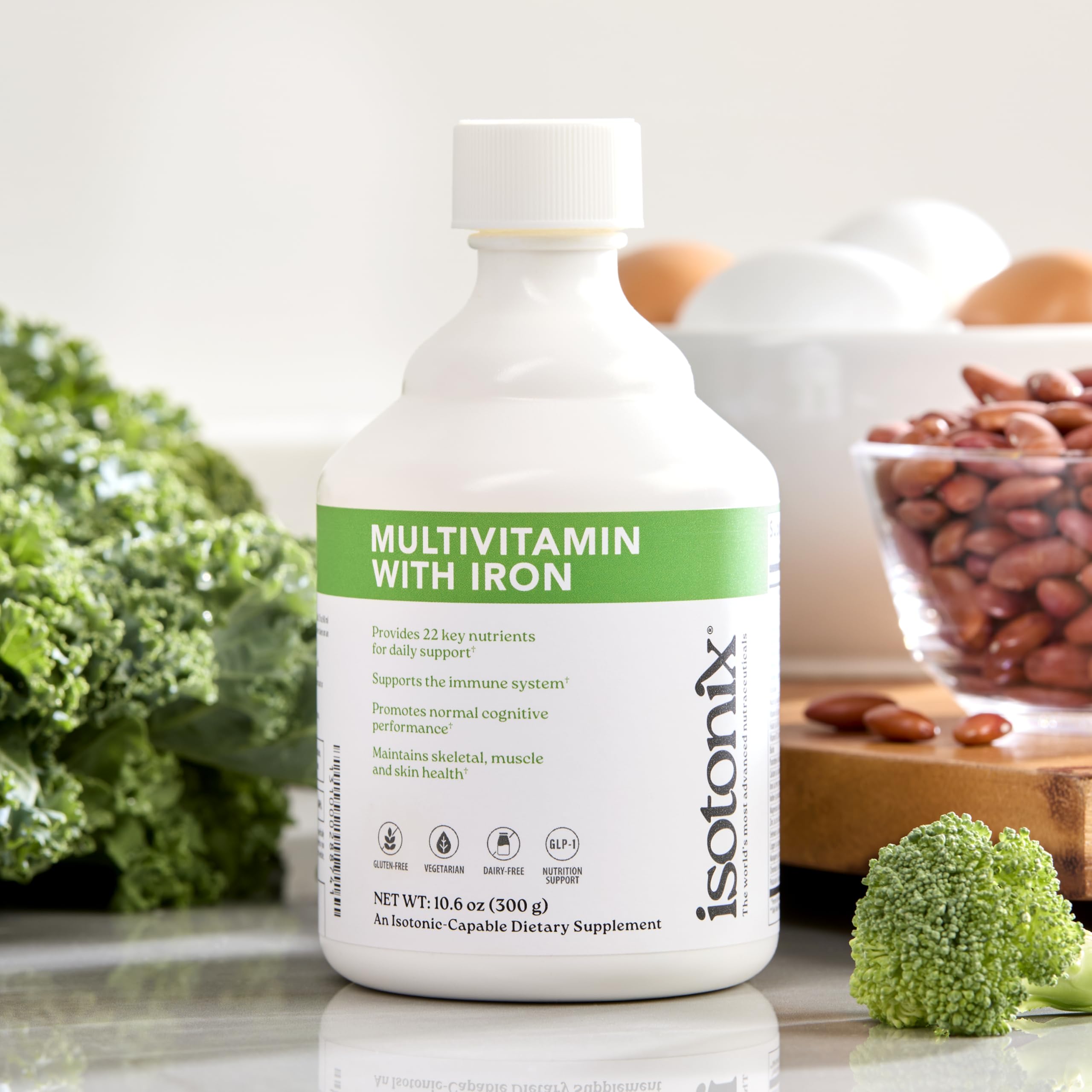 Isotonix Multivitamin with Iron - Immune Support, Brain Function & Bone Health Supplement - Boosts Energy for Men & Women - Gluten Free, Non-GMO - 90 Servings - Perfect for Busy Professionals, Active Lifestyles & Daily Wellness