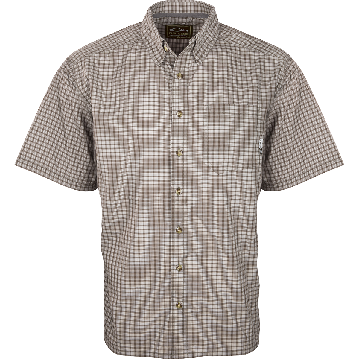 Featherlite Check Short Sleeve Shirt for Men - Lightweight Breathable Casual Button Down Shirt - Perfect for Summer, Office & Outdoor Activities