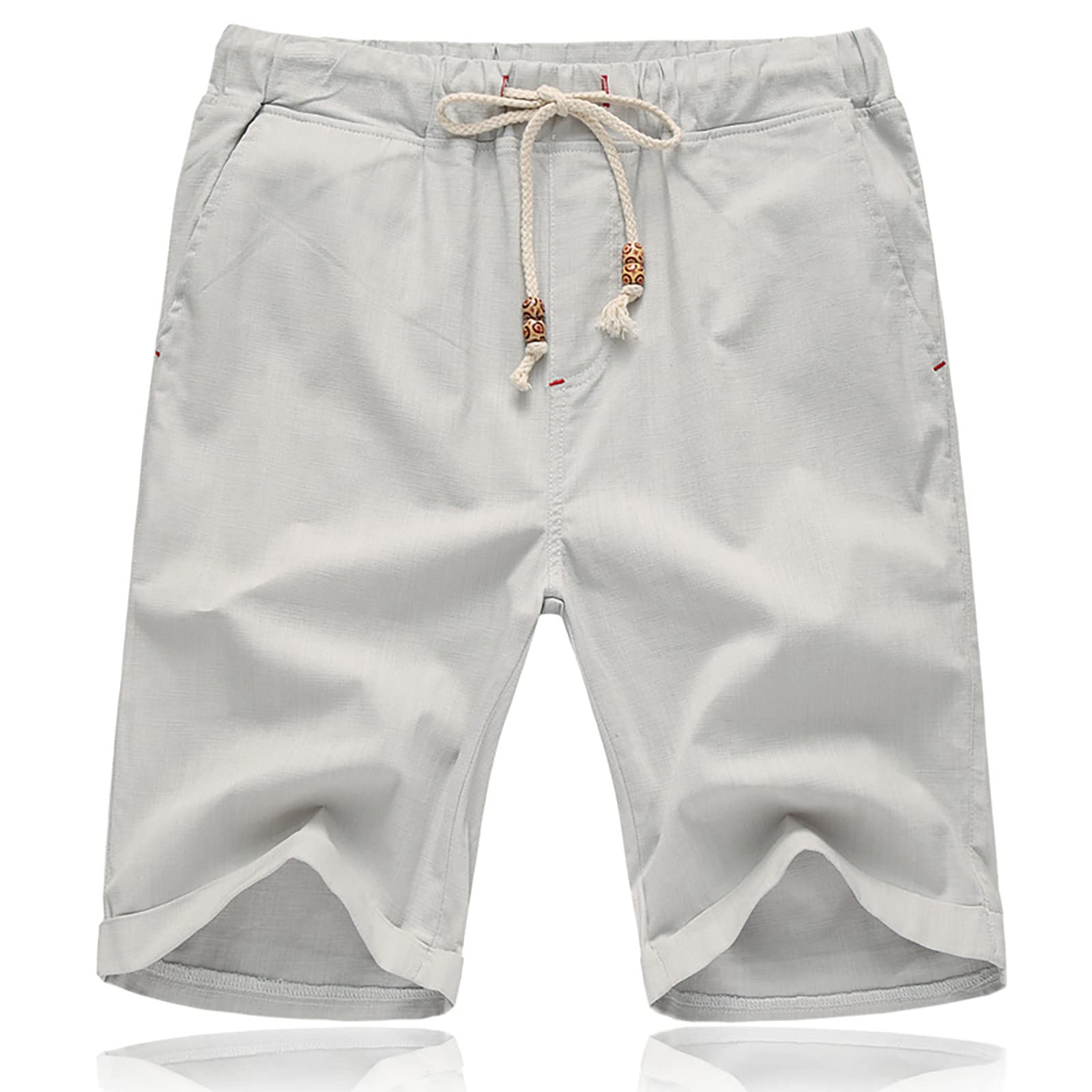 Breathable Stretch Cotton Men's Bike Shorts with Slide Loop Closure - Perfect for Summer, Beach, Cycling & Workout