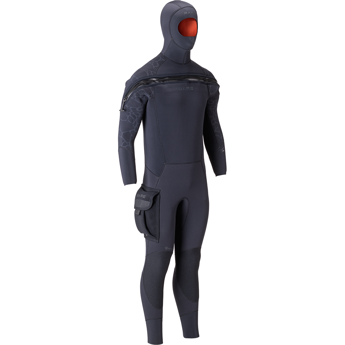Bare 8/7mm Velocity Ultra 2.0 Semi Dry Wetsuit for Men & Women - Premium Neoprene Scuba Diving, Surfing & Water Sports Gear