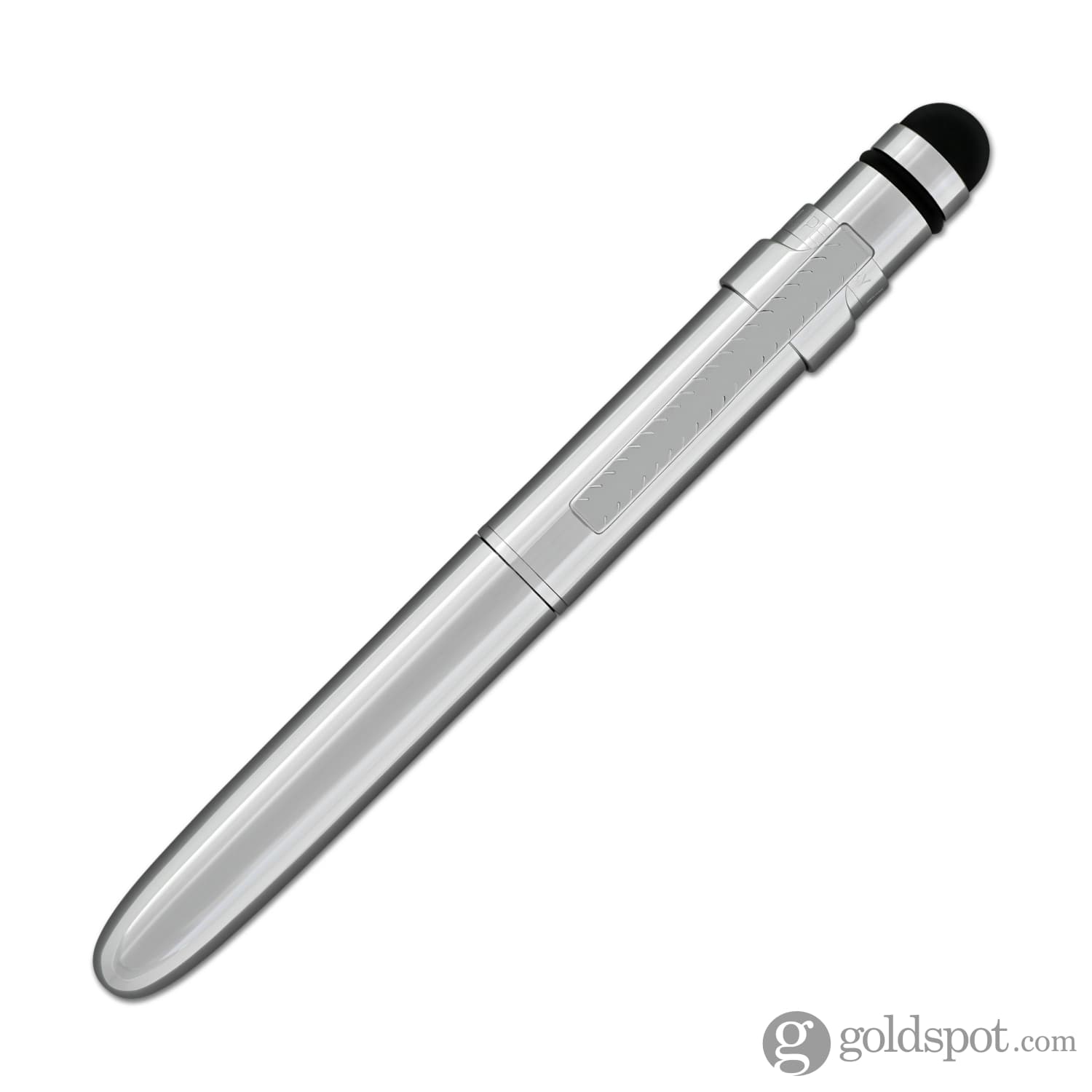 Fisher Space Pen Bullet Grip Ballpoint Pen with Stylus & Clip - Chrome Finish Writing Instrument for Everyday Carry, Note Taking & Outdoor Adventures