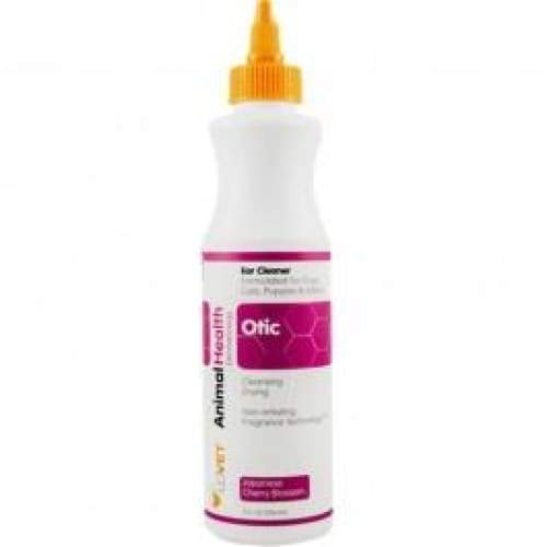 Nootie Lovet Otic Ear Cleanser for Dogs & Cats - 8oz Gentle Ear Cleaning Solution | Removes Wax & Odor | Safe for Puppies & Kittens | Perfect for Regular Pet Ear Care & Grooming