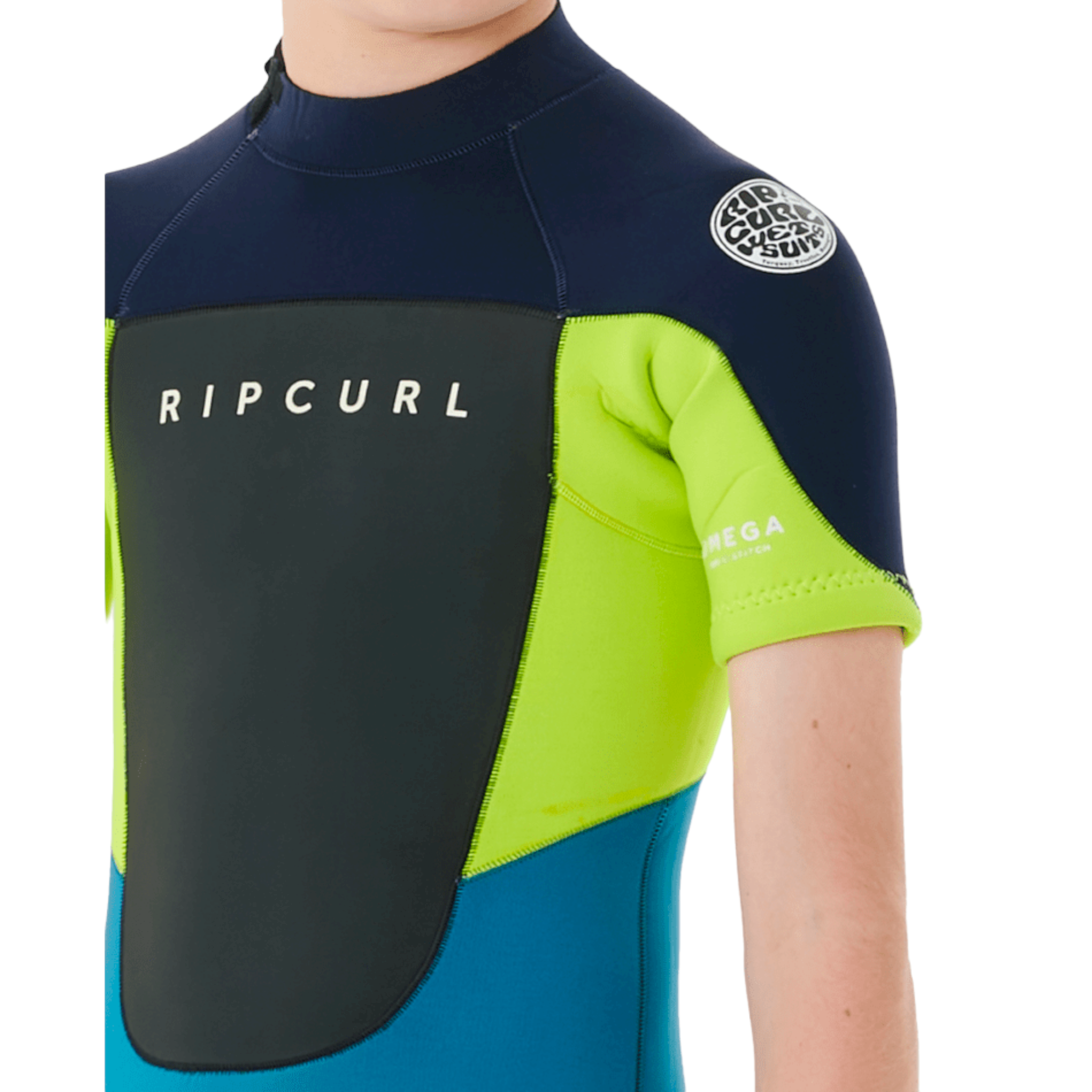Rip Curl Boys Omega Back Zip Spring Wetsuit - Kids Surfing & Water Sports Gear for Swimming, Diving & Beach Activities