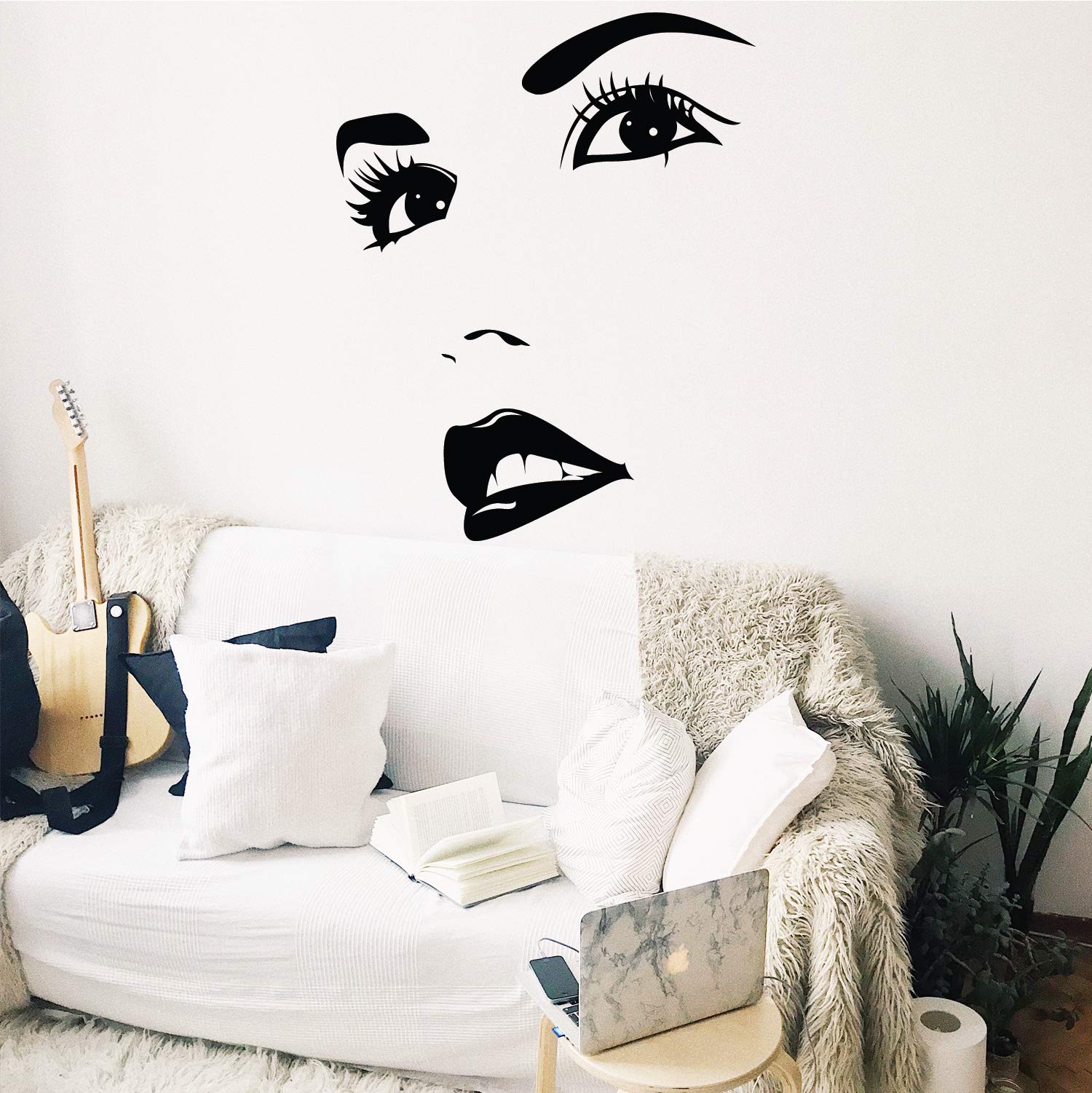 Eyelash Wall Decals - Premium Beauty Salon Decorations, Self-Adhesive Lash Wall Stickers for Salon & Home Decor - Perfect for Nail Salons, Spas, and Bedroom Wall Art (Set of 12)