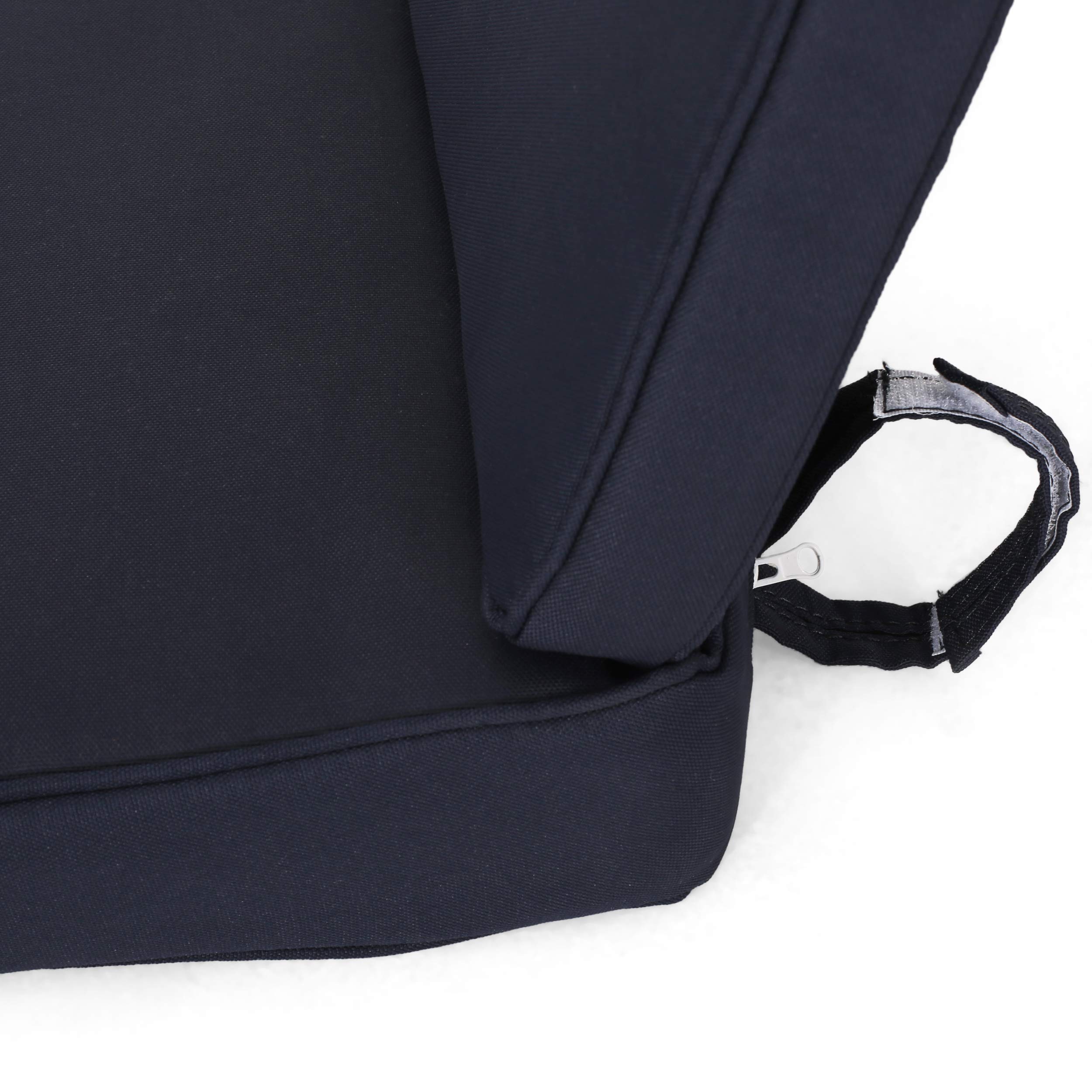 Christopher Knight Home 313290 Gavin Outdoor Water Resistant Fabric Loveseat Cushions - Navy Blue - Weatherproof & Durable Patio Furniture Cushions for Deck, Porch, and Poolside Lounging