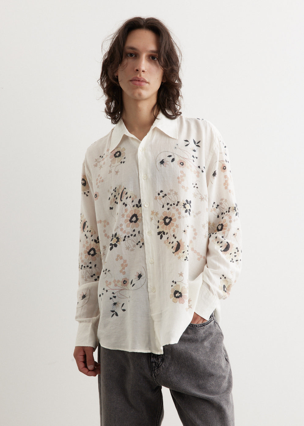 Men's Casual Button-Down Shirt - Above Shirt M4232Ae in White | Perfect for Office, Business Meetings & Smart Casual Outfits