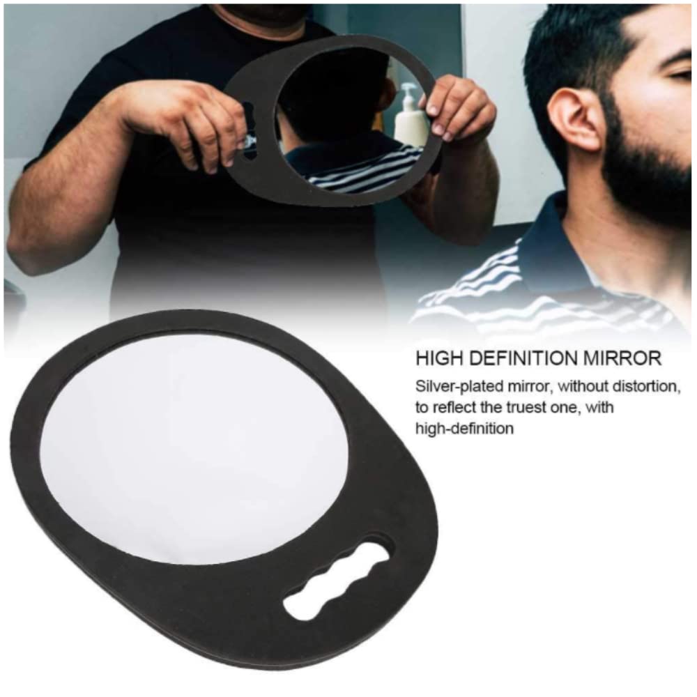 Lightweight Round Handheld Mirror with Foam Handle (13.74