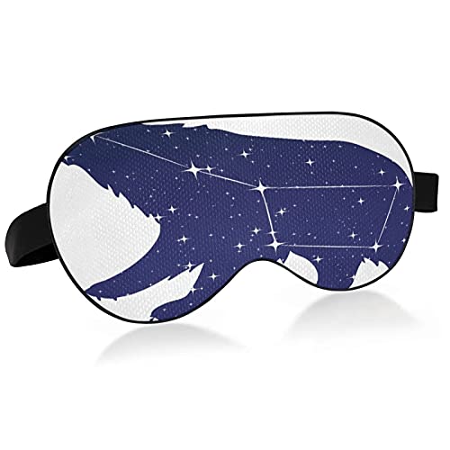 Ursa Major Constellation Sleep Mask - Blackout Eye Mask for Deep Sleep & Relaxation - Perfect for Travel, Meditation, and Night Shift Workers