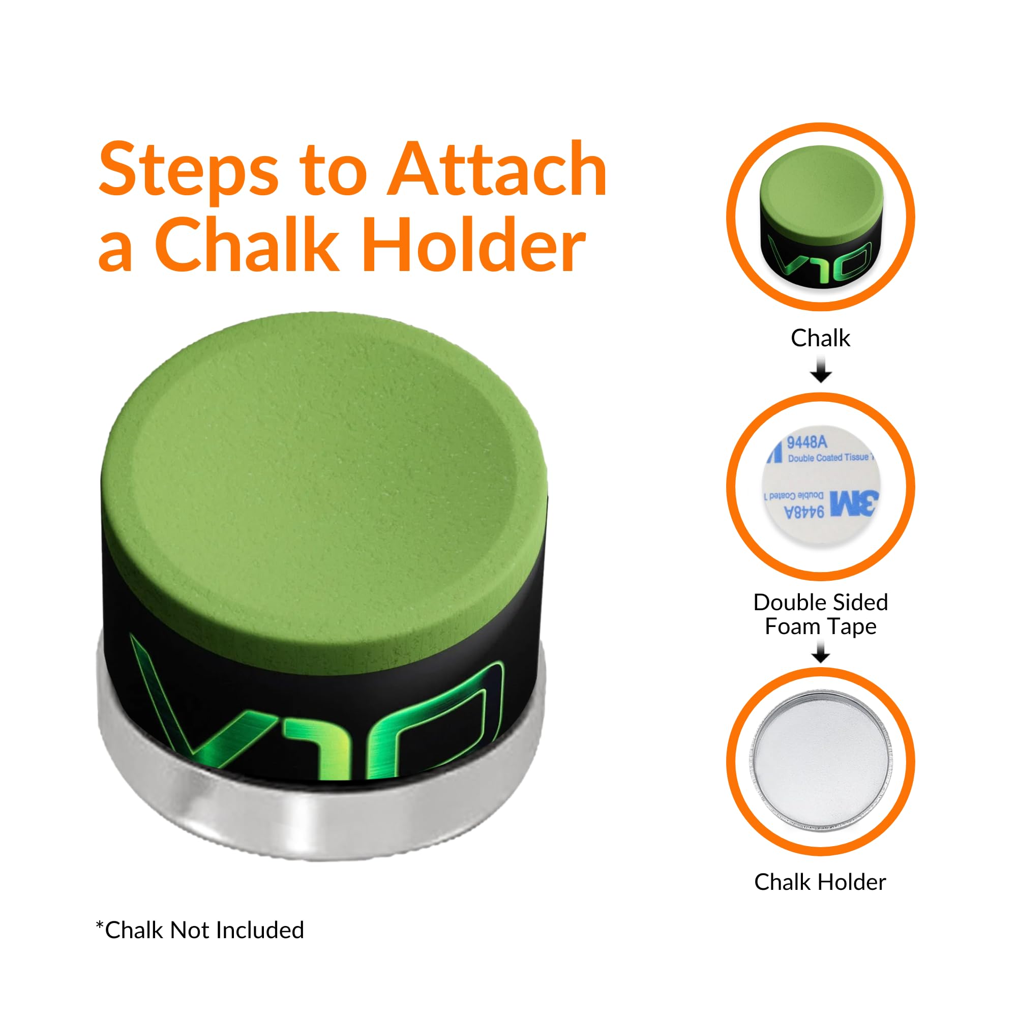 Premium Metal Chalk Holder for Artists & Teachers - Durable Gym & Climbing Chalk Grip - Perfect for Rock Climbing, Weightlifting & Classroom Use