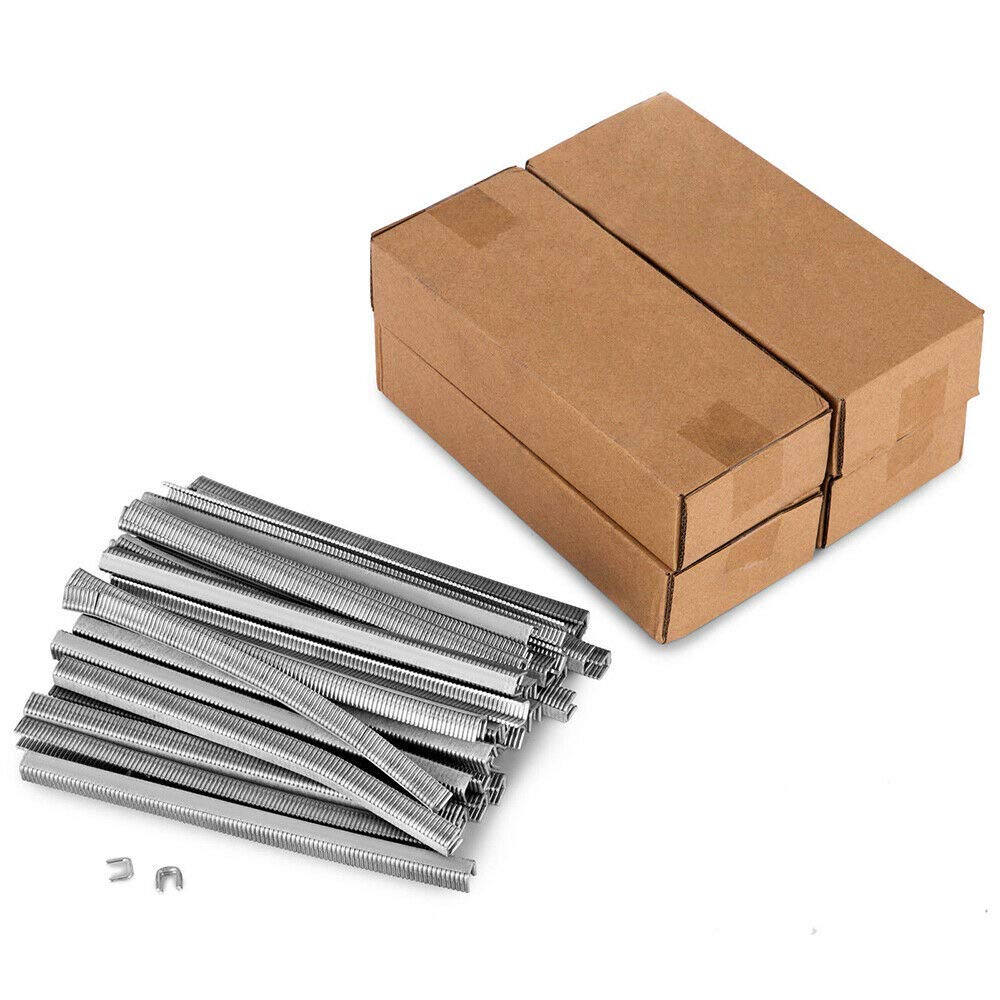 5 Boxes Aluminum U-Shape Sausage Clips (4000pcs/Box) - Heavy Duty U-Clips for Sausage Tying, Commercial Food Processing & Supermarket Tightening Machines