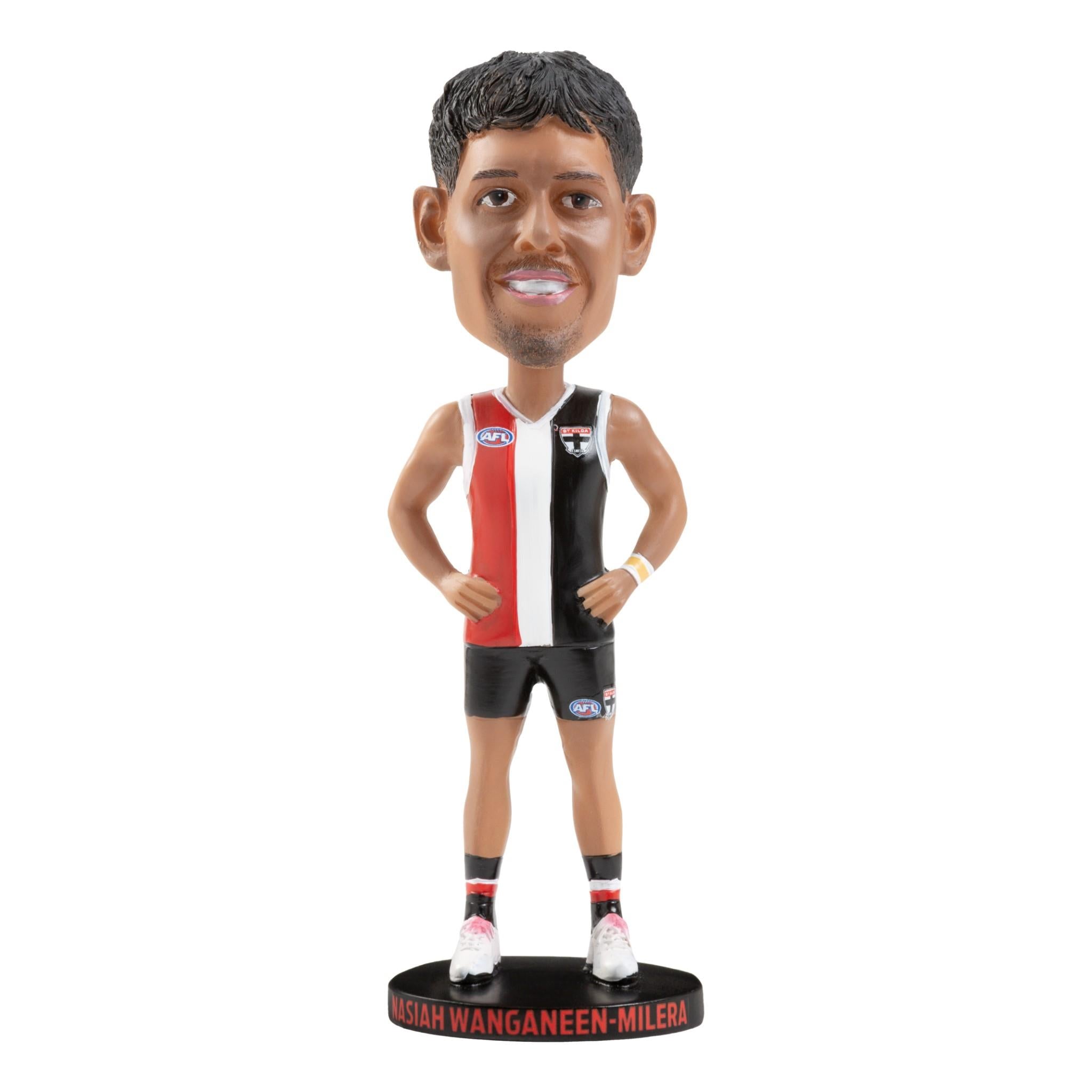 AFL St Kilda Saints Nasiah Wanganeen Milera Bobblehead - Collectible Football Player Figurine for Fans & Home Decor