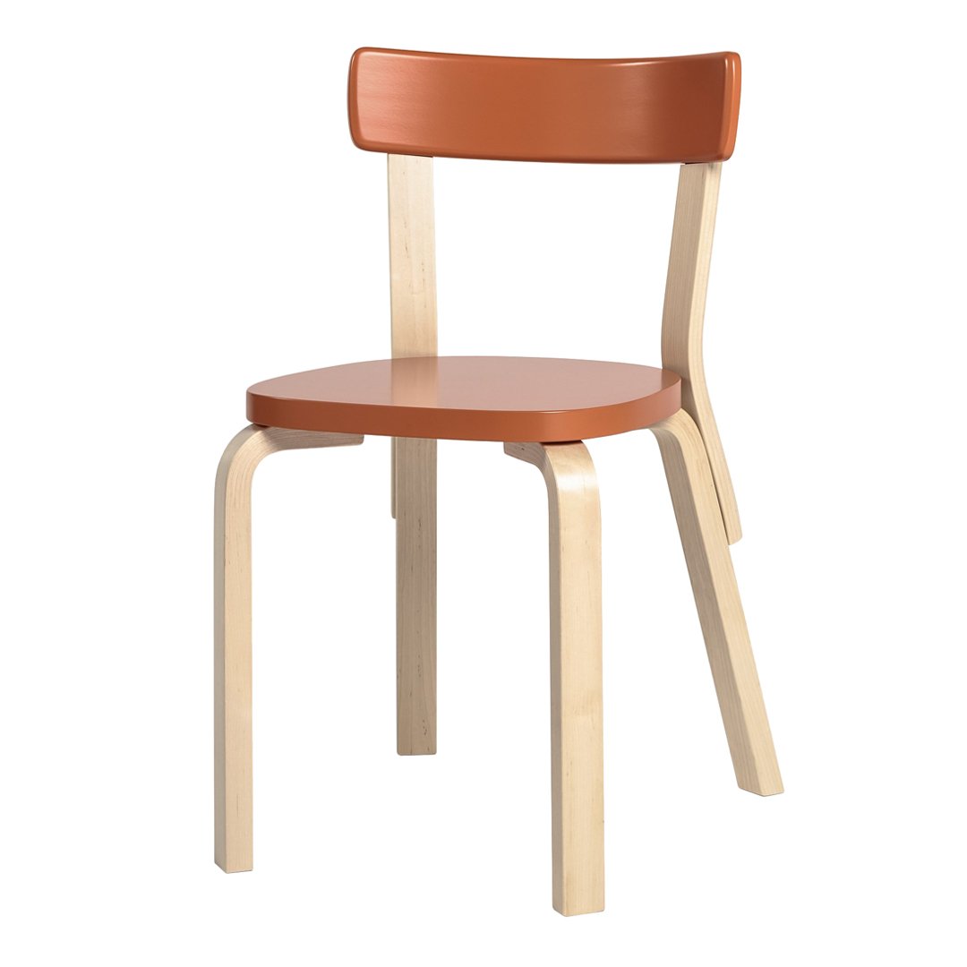 Artek Chair 69 - Scandinavian Modern Wooden Dining Chair - Mid-Century Design for Home, Office & Restaurant Decor
