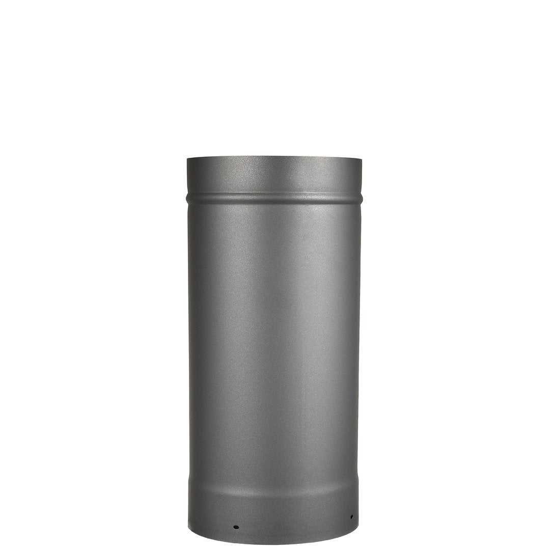 AllFuelHST 6-Inch Diameter x 24-Inch Long Single Wall Black Stove Pipe - Heavy Duty Vent Pipe for Wood Stove, Fireplace & Heating Systems - Perfect for Home, Garage & Outdoor Use