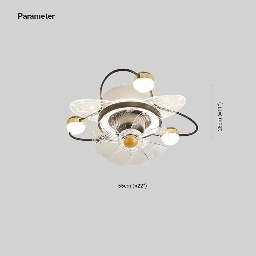 Modern Ceiling Fan with LED Lights - 3 Speed Remote Control, Quiet Reversible Motor - Perfect for Bedroom, Living Room & Office (52 Inch, Brushed Nickel)